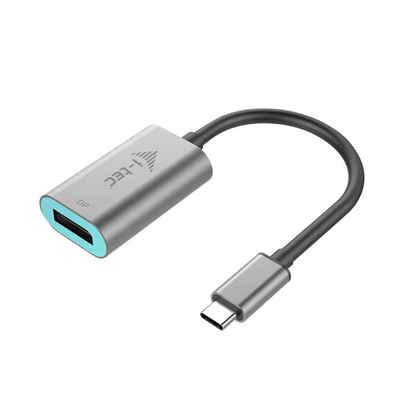 I-TEC USB-C Metal Display Port Adapter 4K/60Hz Video-Adapter USB-C zu DisplayPort, Thunderbolt 3 kompatibel