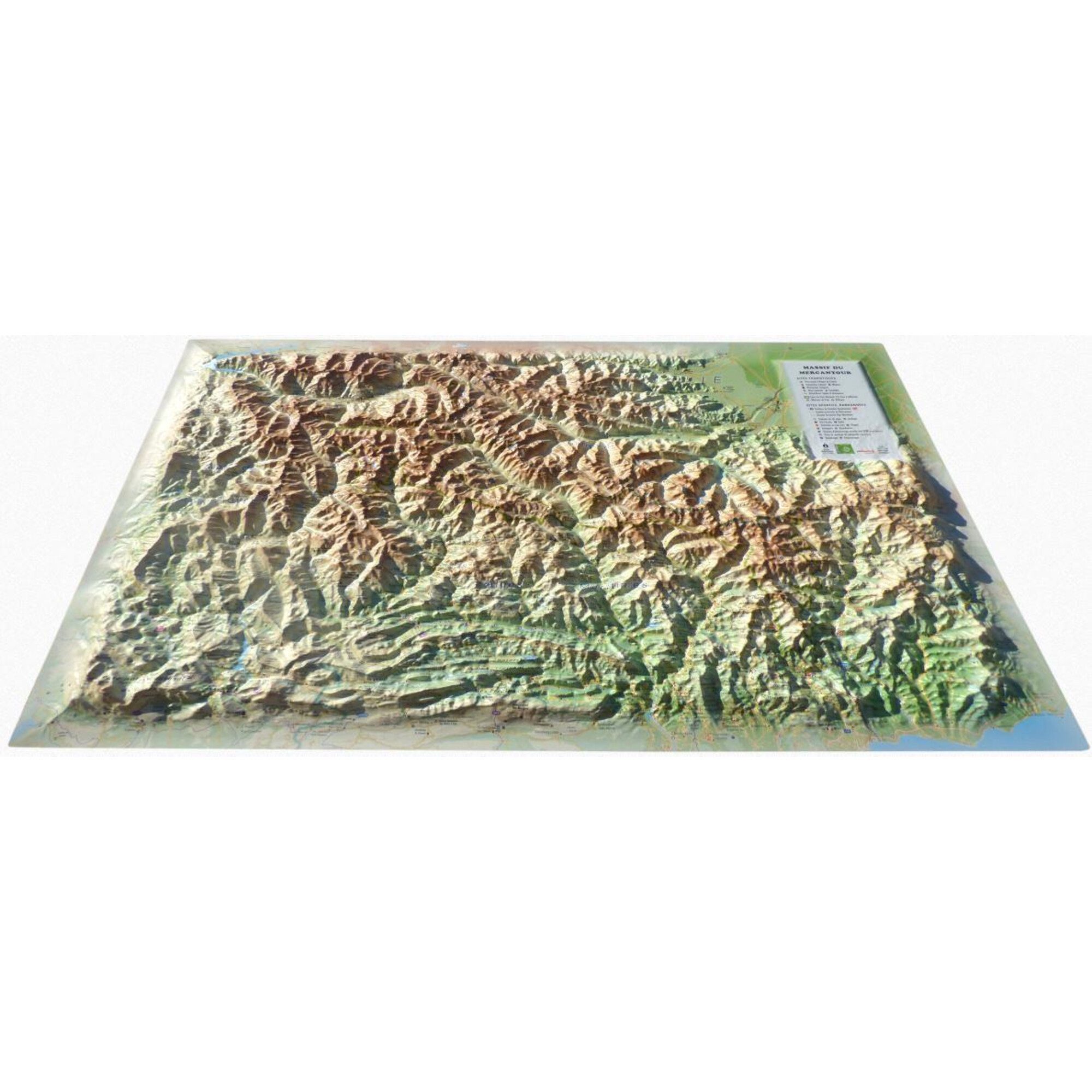3Dmap Wandbild 3Dmap Regional-Karte Le Massif du Mercantour