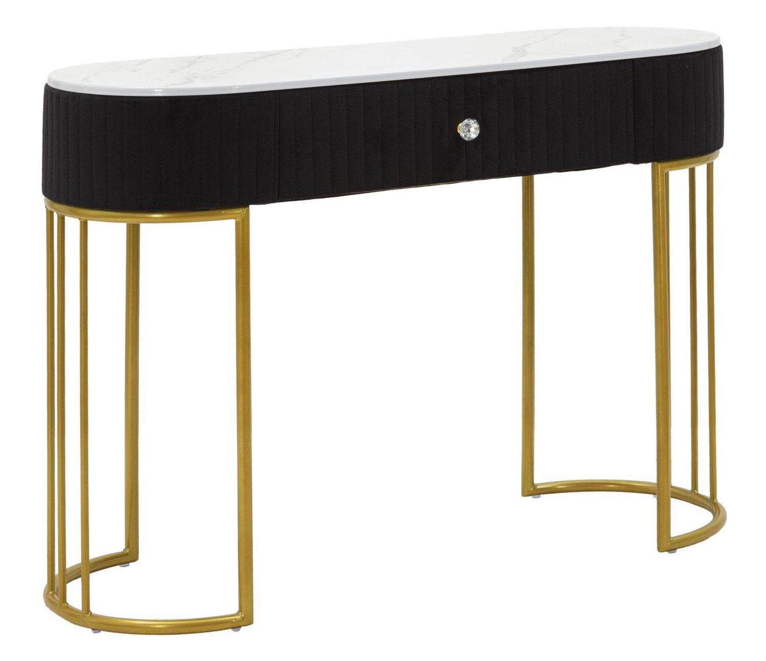 Natur24 Beistelltisch Montpellier Konsole 43 x 100 x 74 cm Metall Polyurethan Mehrfarbig