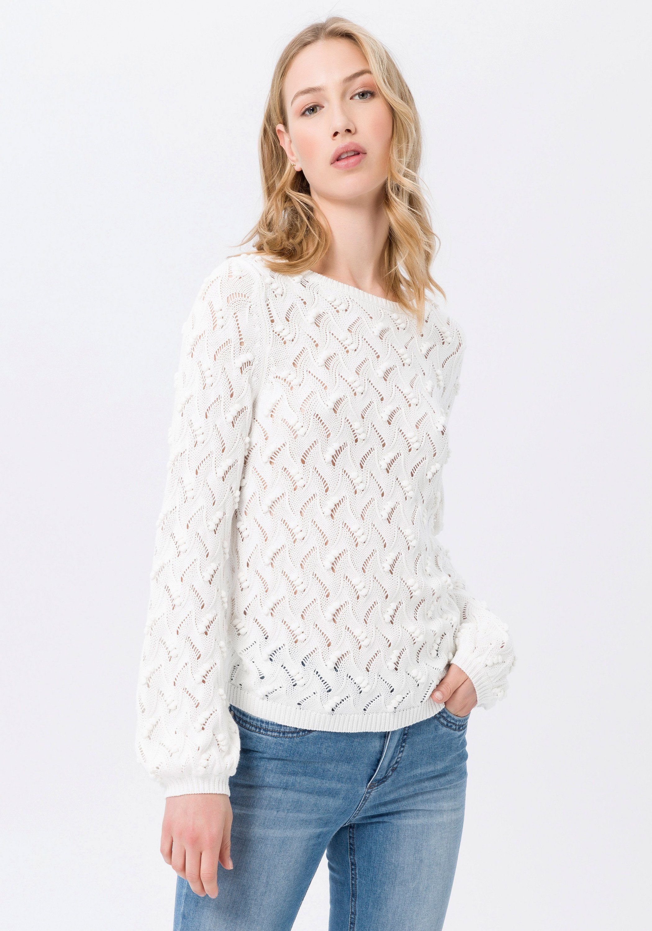 Peter Hahn offwhite Strickpullover Jumper