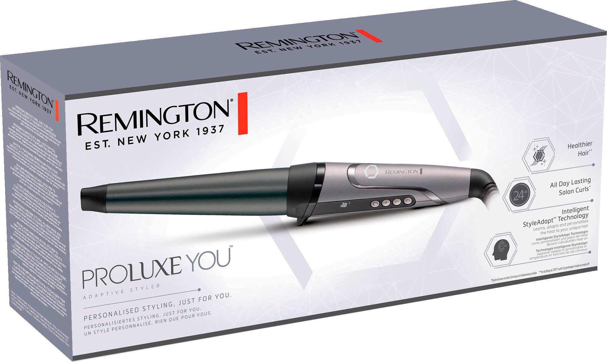 You PROluxe™ StyleAdapt™ Funktion, Nutzerprofile CI98X8, 2 Remington Keramik-Beschichtung, Memory Lockenstab