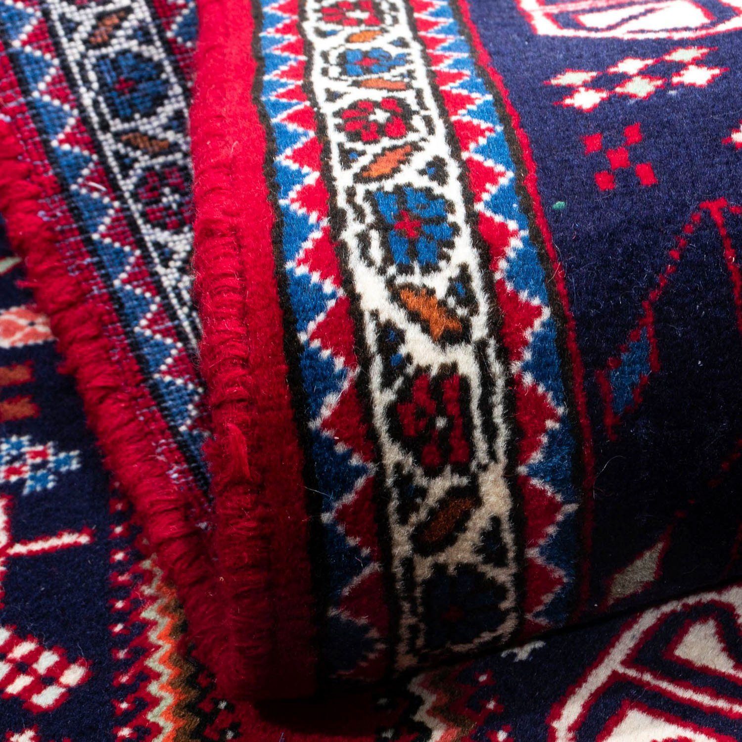 Wollteppich Abadeh Medaillon rechteckig, cm, Rosso 107 10 Höhe: mm, scuro x 159 Handgeknüpft morgenland