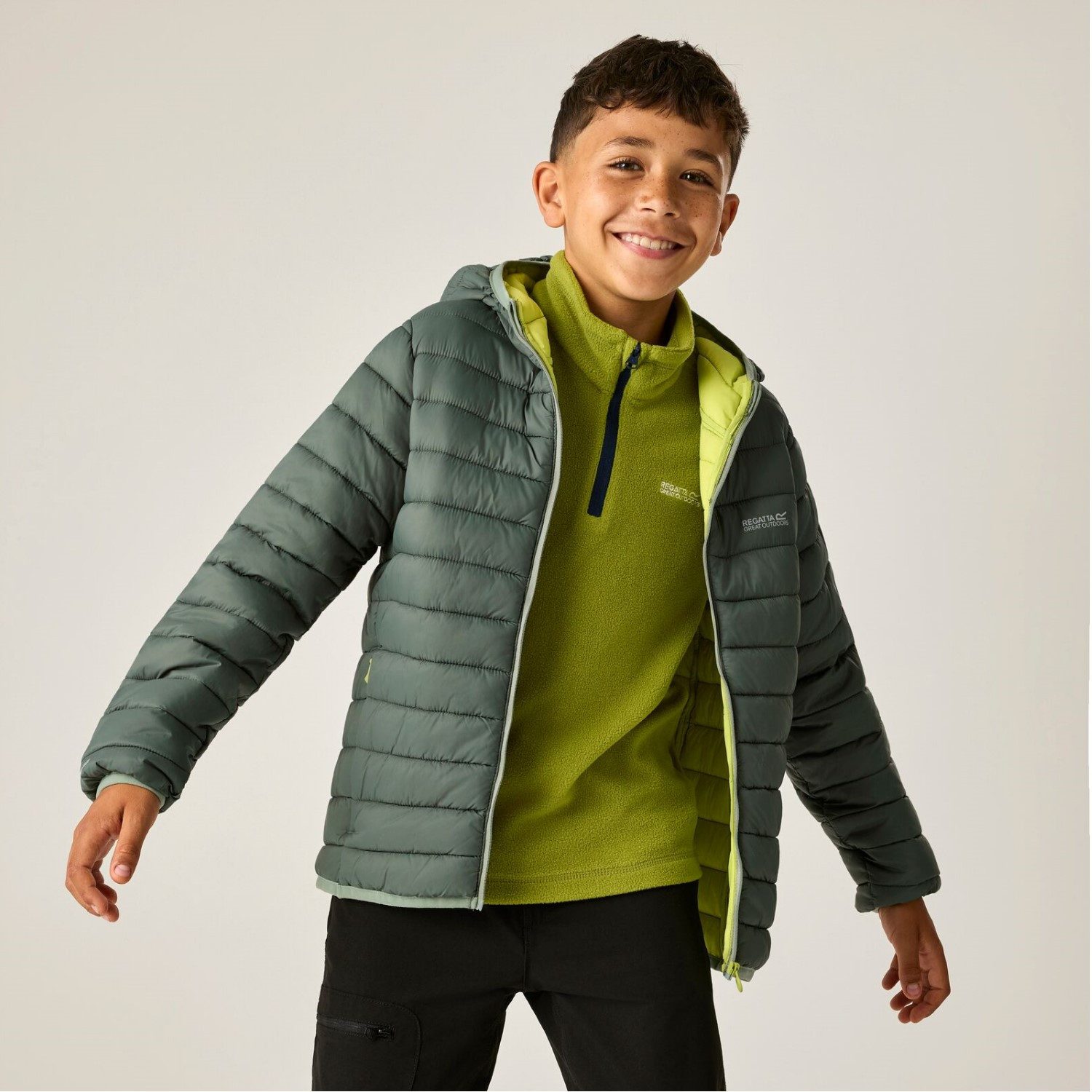 Regatta Funktionsjacke Marizion Baffle-Jacke / Steppjacke mit Kapuze – Bild 2 von 5