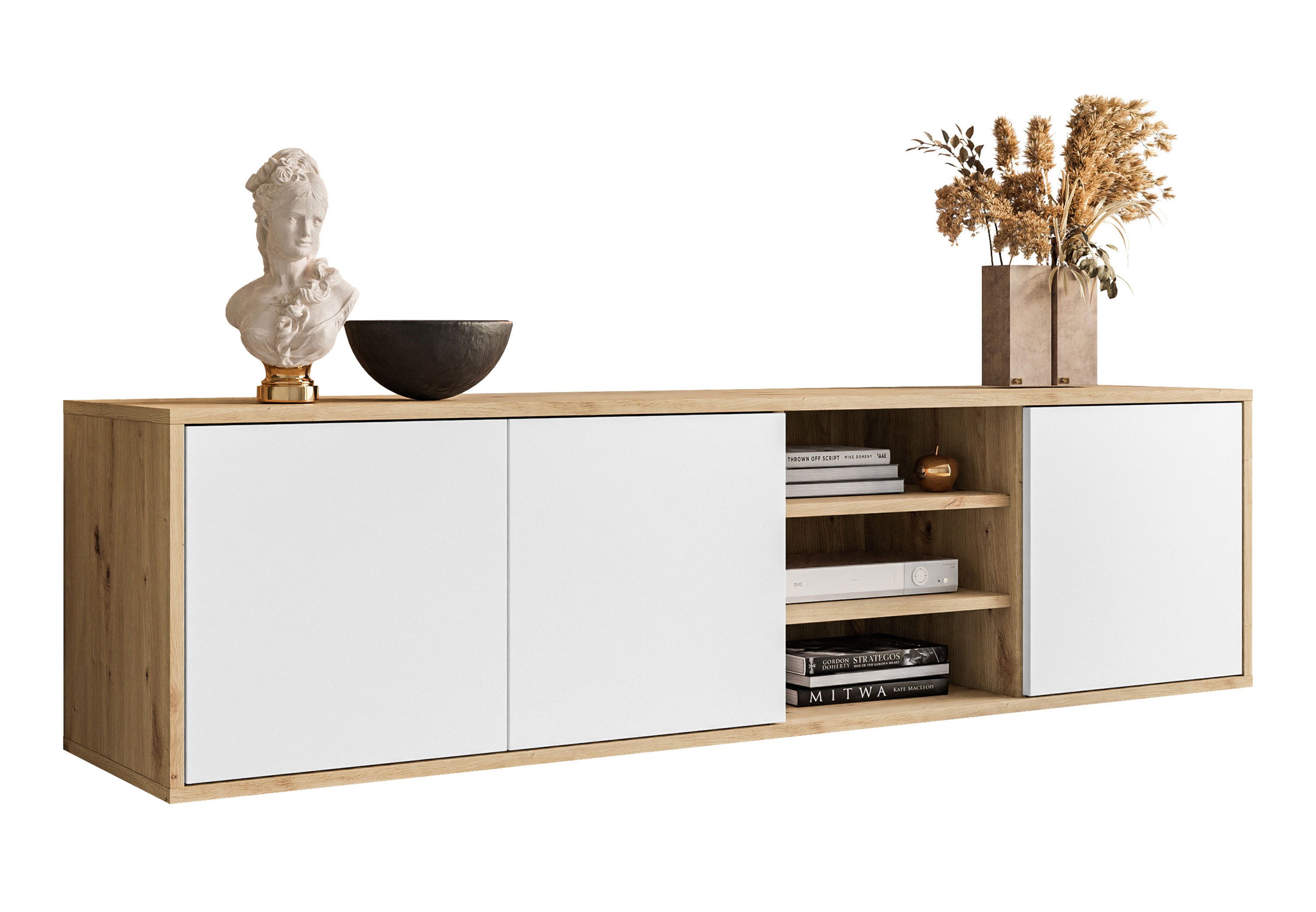 Lookway TV-Schrank SANAYI LOFT Hängendes Modell mit Ablage Breite: 156 cm