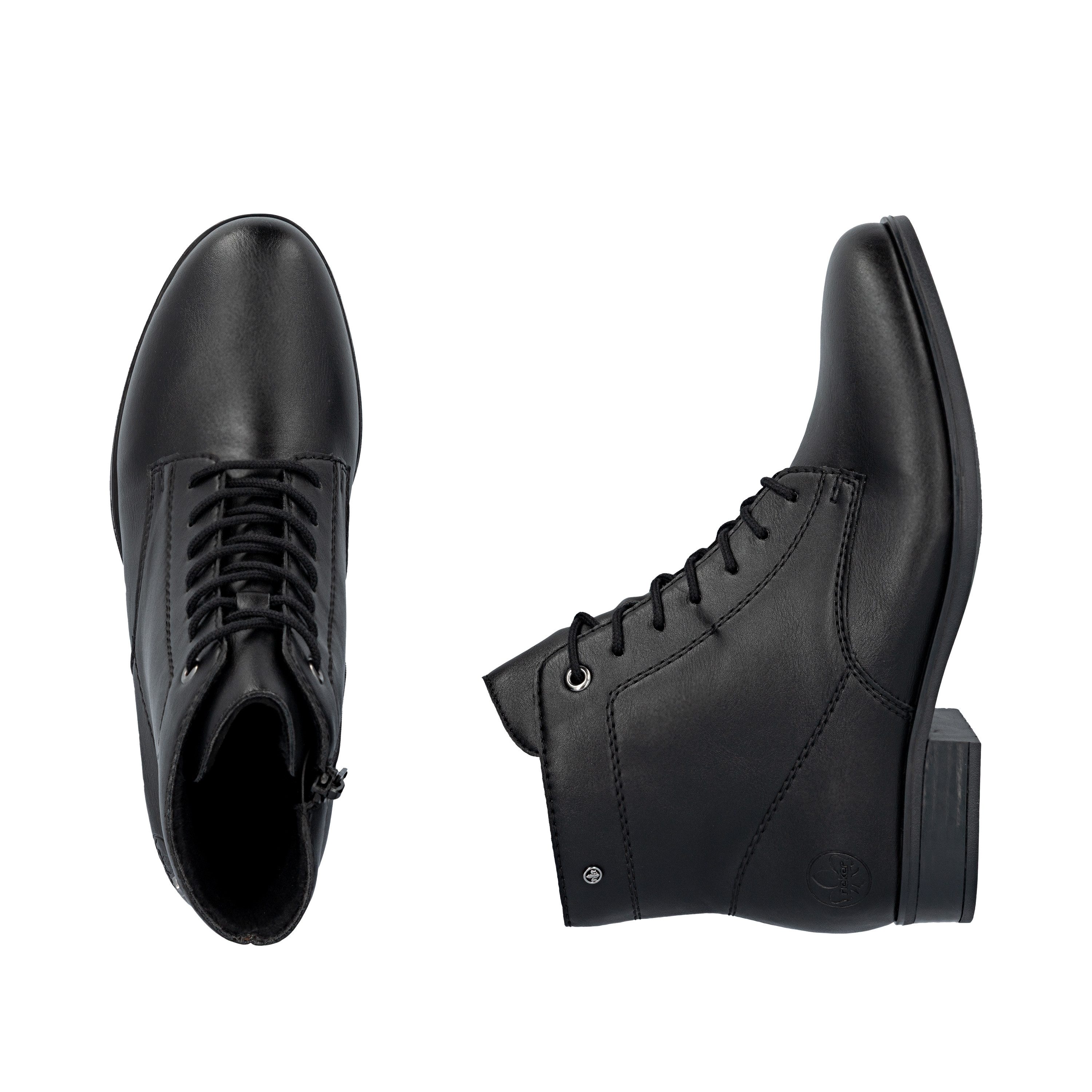 Rieker Schnürstiefelette Klassik-Stiefelette, Schnürboots mit Reißverschluss