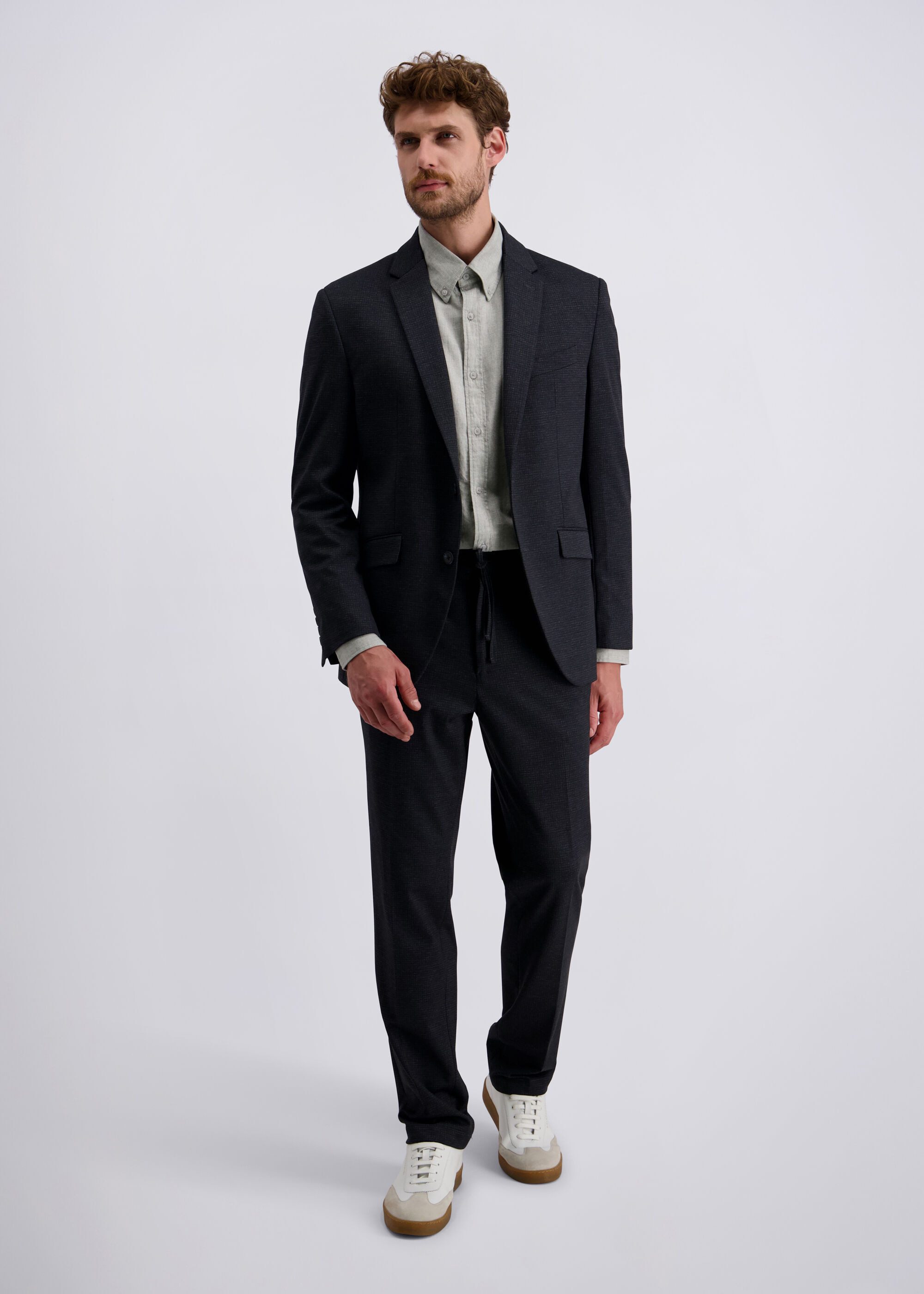 Pierre Cardin Anzughose Rick (1-tlg) mit Kordelzug