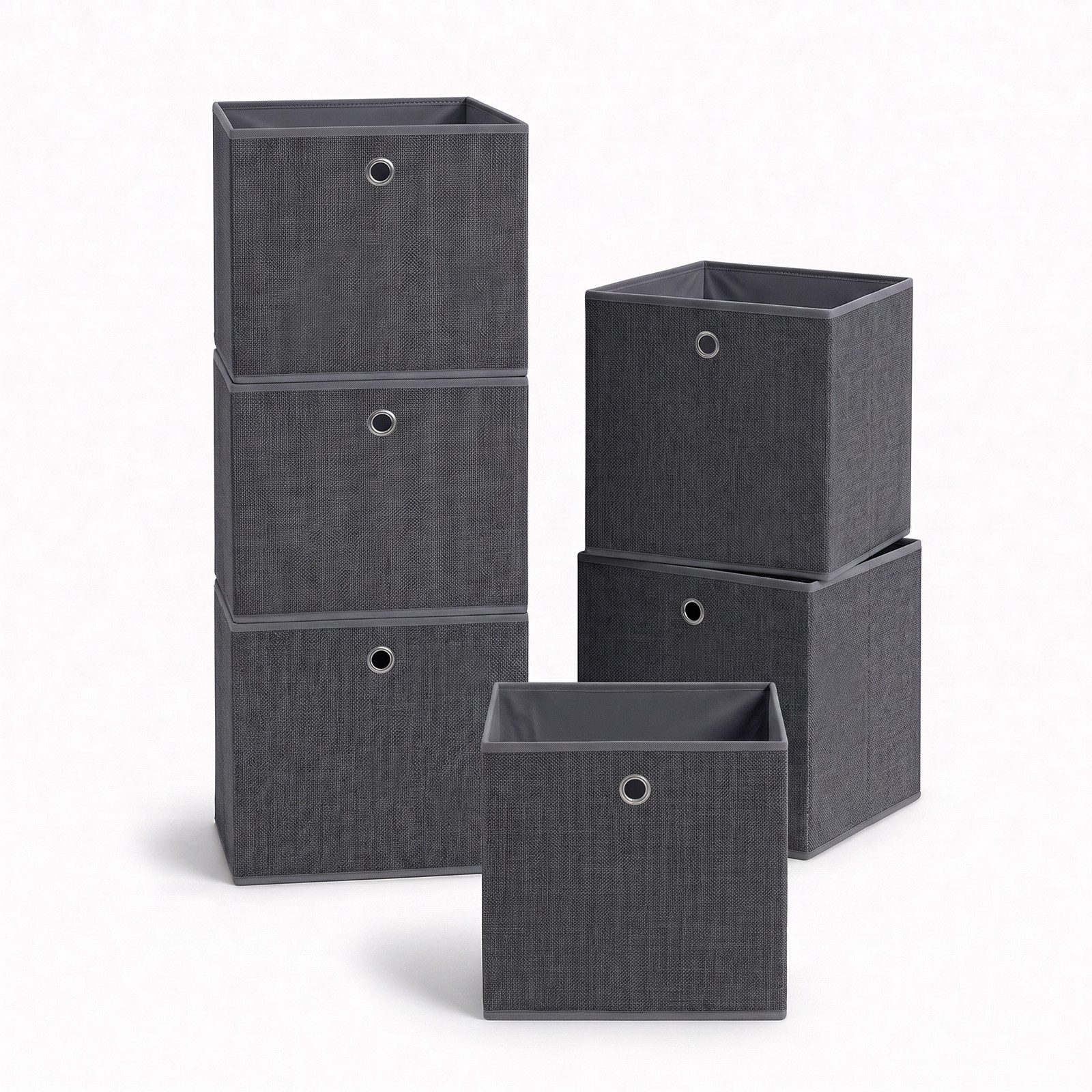 Sekey Aufbewahrungsbox Aufbewahrungsboxen aus Vliesstoff mit Griff – faltbare Stoffboxen, Faltbox Organizer für Kleidung Aufbewahrungsboxe für Schrank und Regal