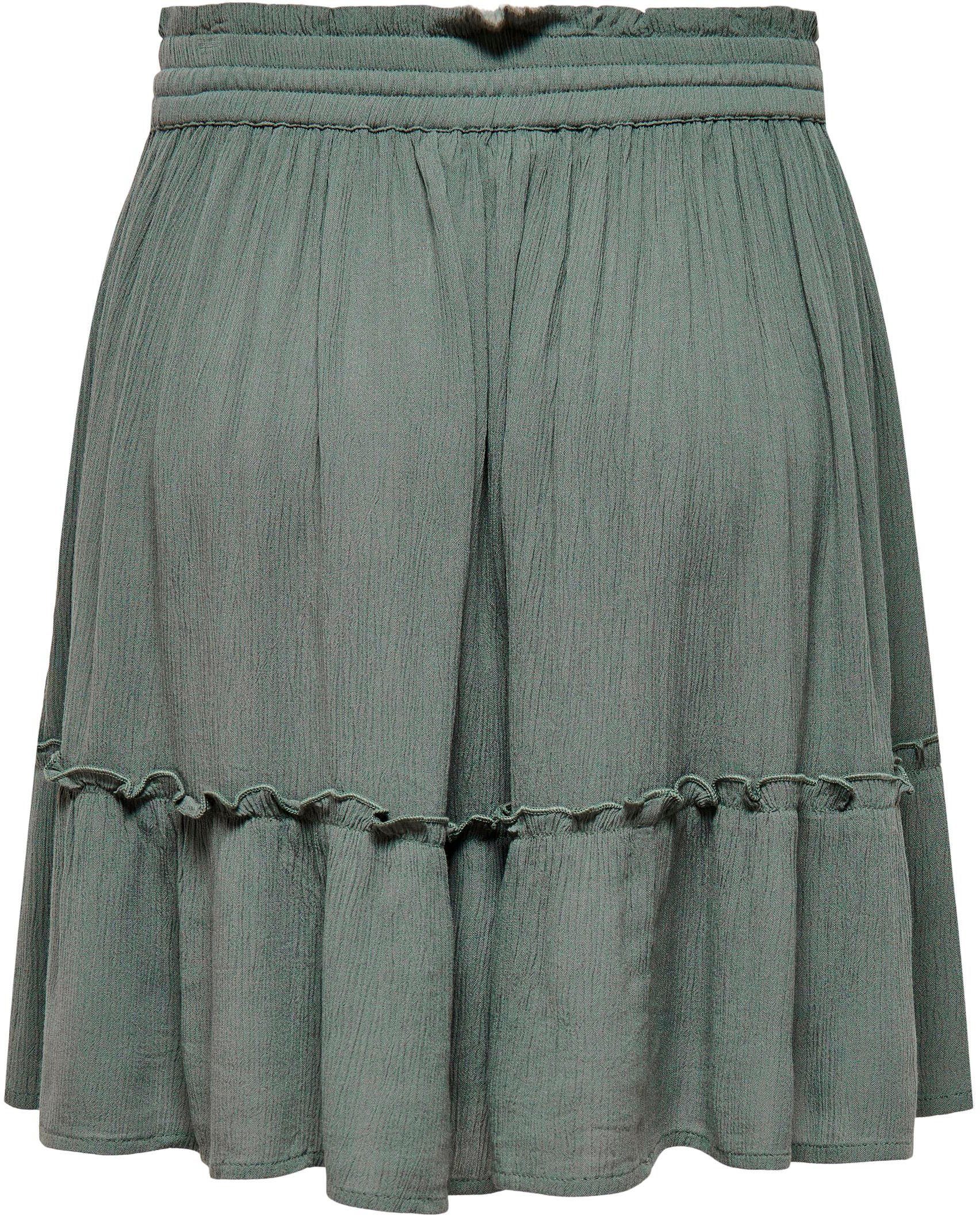 LIFE Balsam Green NOOS SKIRT ONLIBIZA ONLY WVN SHORT A-Linien-Rock