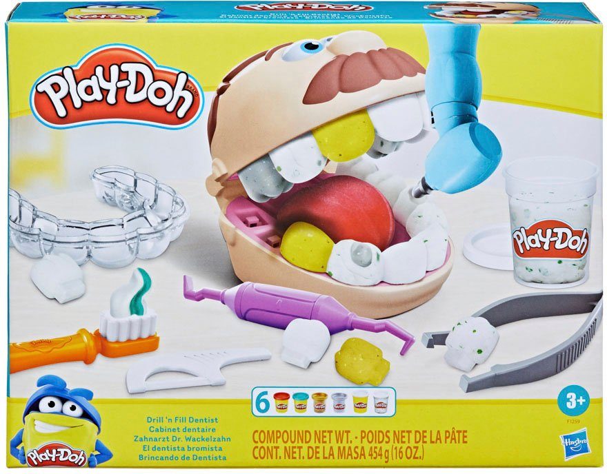 Hasbro Knete Play-Doh Zahnarzt Dr. Wackelzahn