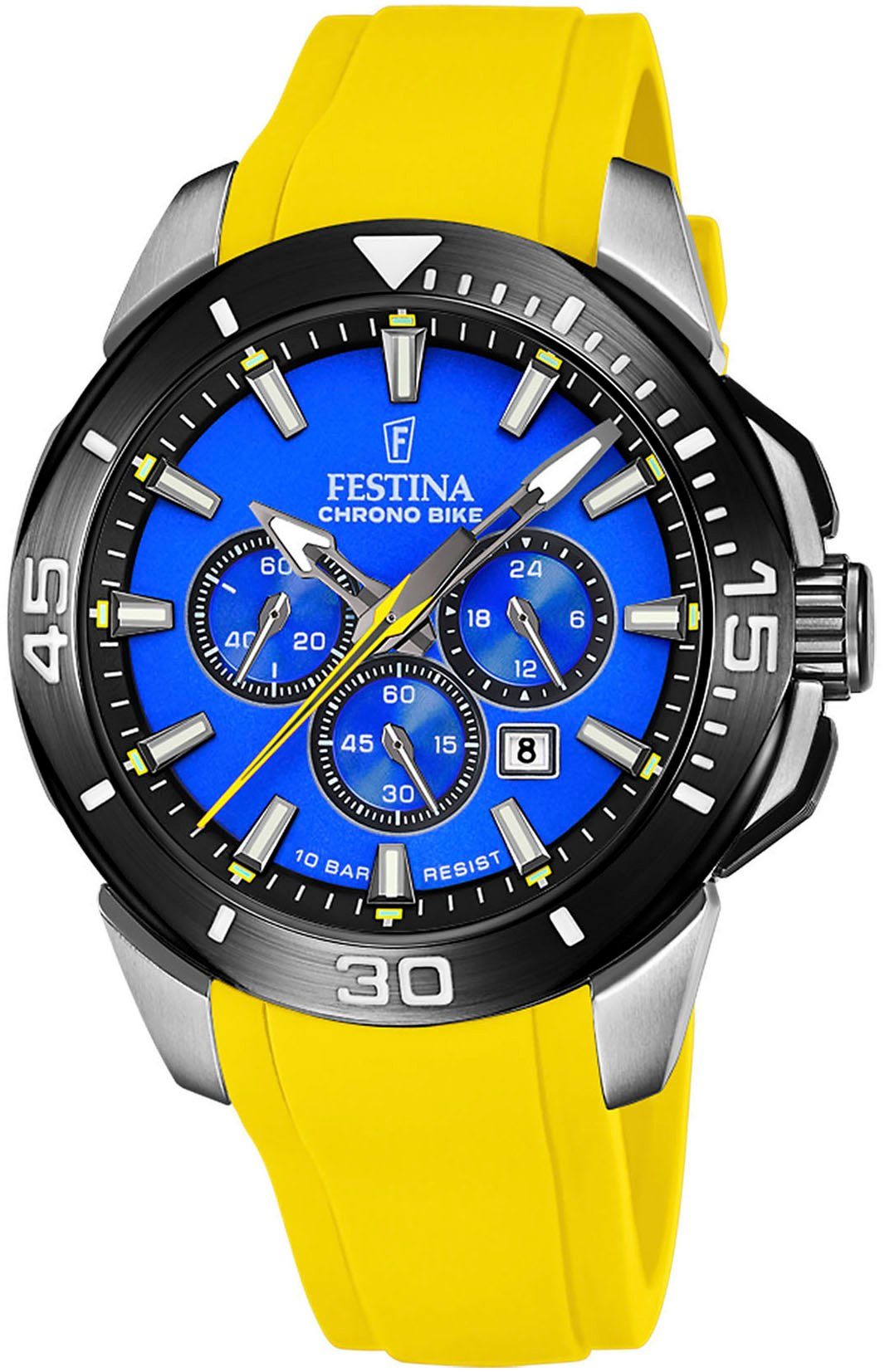 Festina Chronograph Chrono Bike, Armbanduhr, Quarzuhr, Herrenuhr, Stoppfunktion