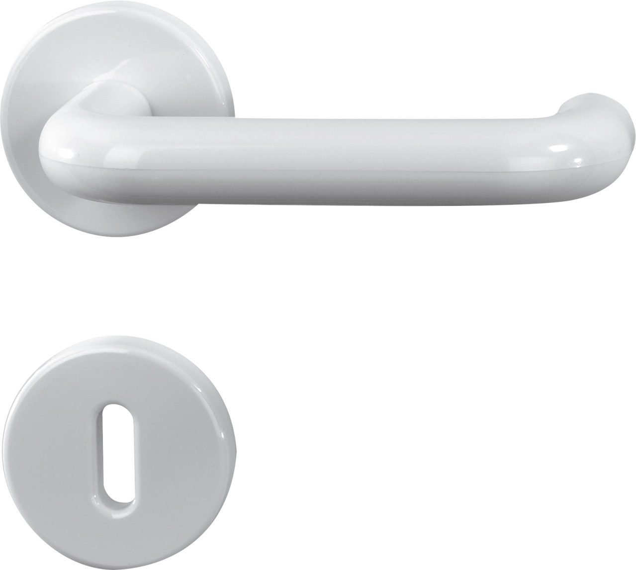 Alpertec Türgriff Alpertec BB-Rosettengarnitur Paula Kunststoff weiß günstig online kaufen