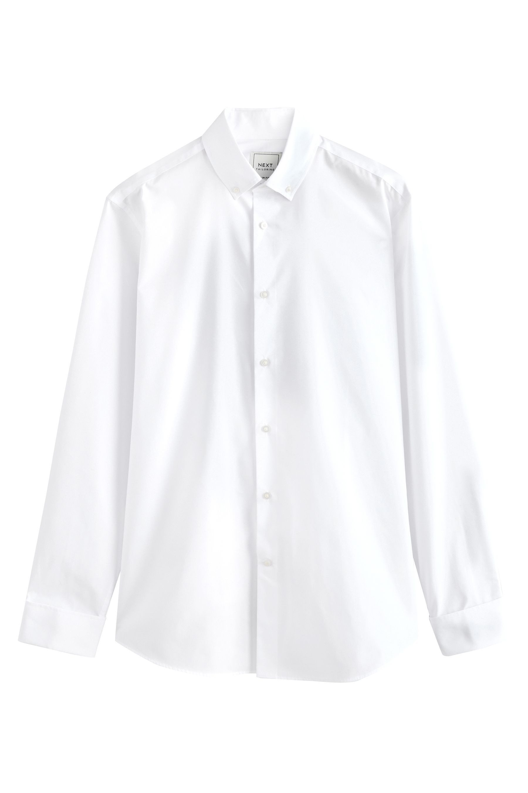 Langarmhemd Pflegeleichtes Slim Fit Hemd mit Doppelmanschette