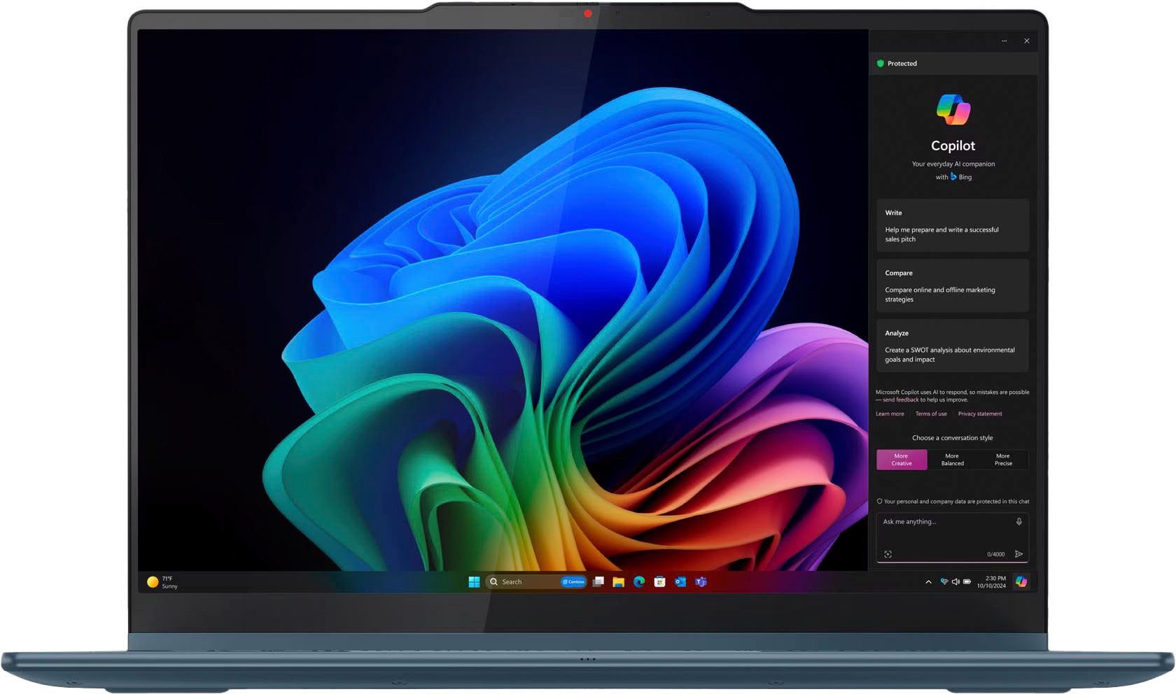Lenovo Yoga 7 2-in-1 14AKP10 Convertible Notebook (35,56 cm/14 Zoll, AMD Ryzen™ AI 5 340, Radeon 840M, 16 GB, 512 GB SSD)
