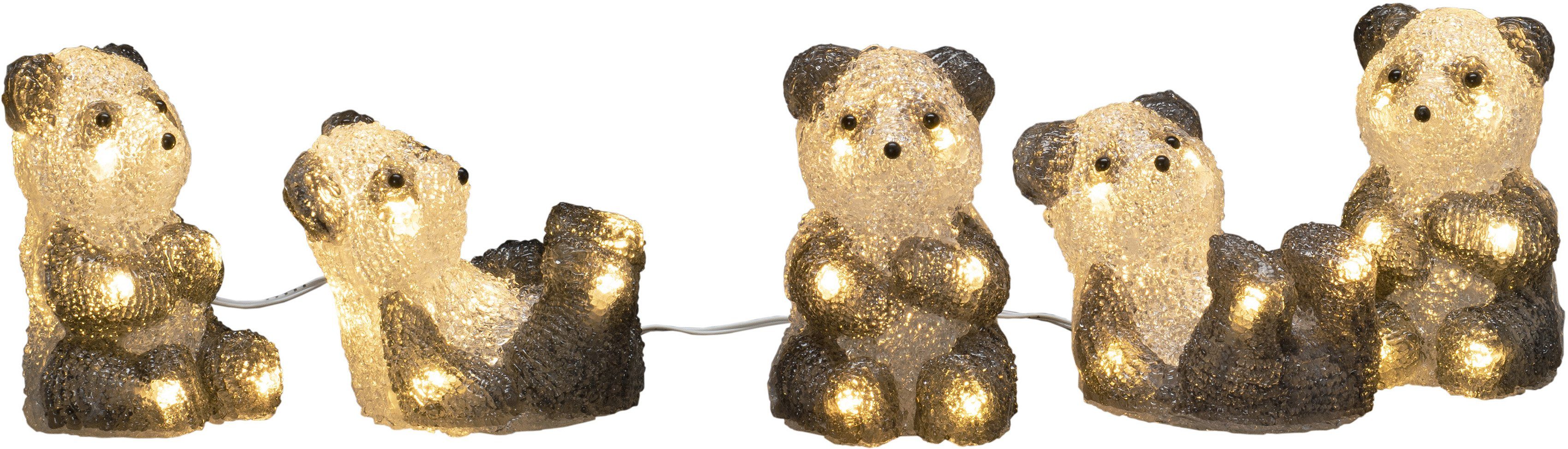 KONSTSMIDE LED-Lichterkette Weihnachtsdeko aussen, 40 warm weiße Dioden,  Trafobetriebener Artikel für den Außenbereich