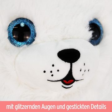 BEMIRO Tierkuscheltier Seehund weiß Robbe Plüsch XL - ca. 42 cm