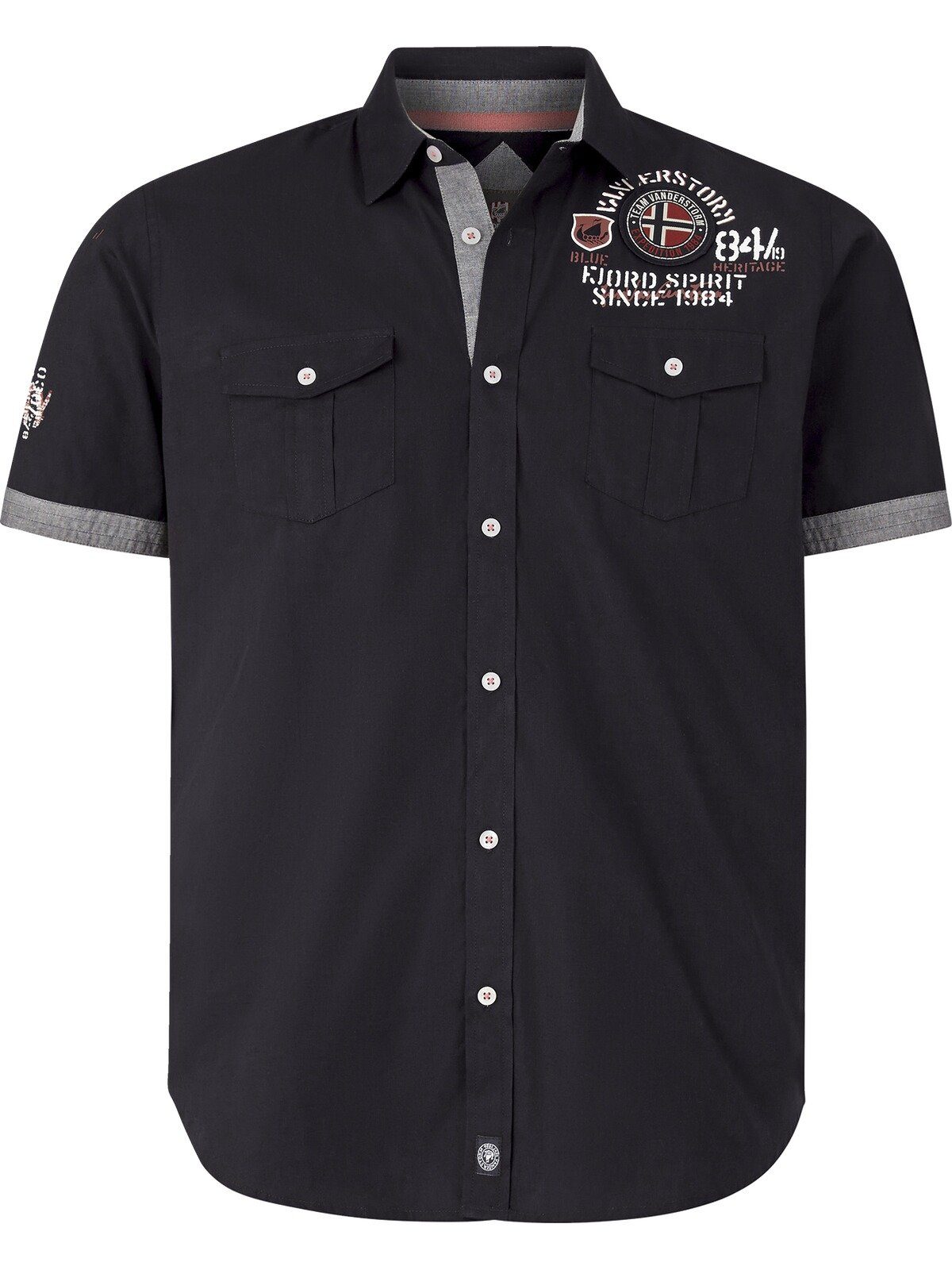 Jan Vanderstorm Kurzarmhemd SNOFRED mit Knopfverschluss