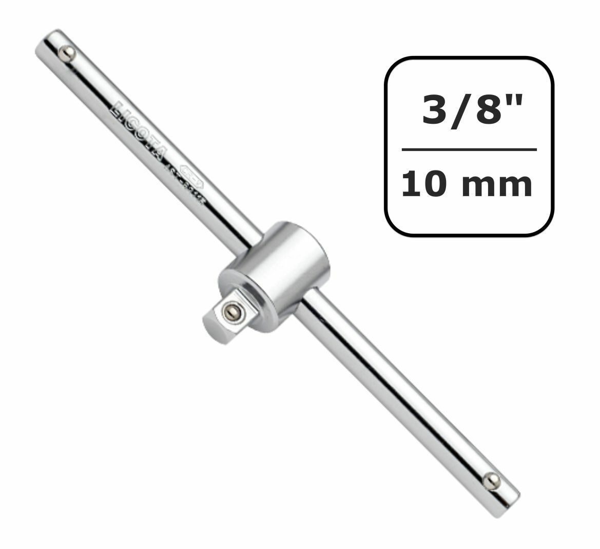 Boni-Shop T-Gleiter T-Griff 3/8 Zoll, Gleitgriff Werkzeug, CrV, 165mm