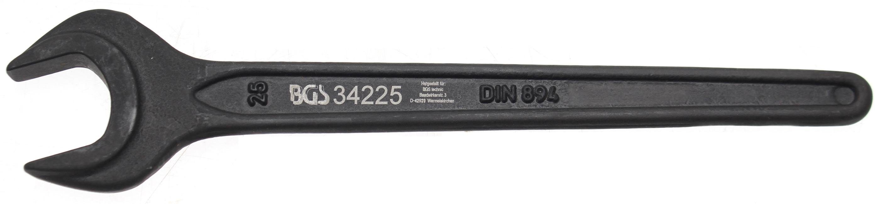 BGS technic Maulschlüssel Einmaulschlüssel, DIN 894, SW 25 mm