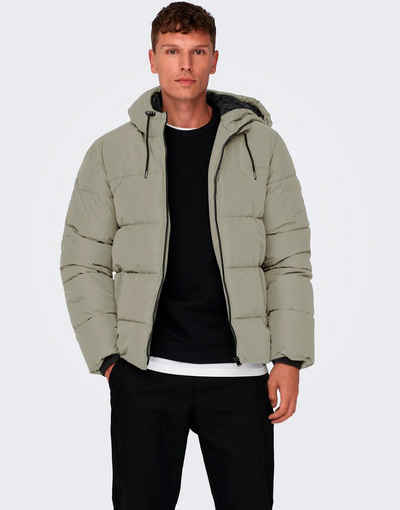 ONLY & SONS Steppjacke ONSMARLON LIFE HOOD PUFFER JACKET OTW VD