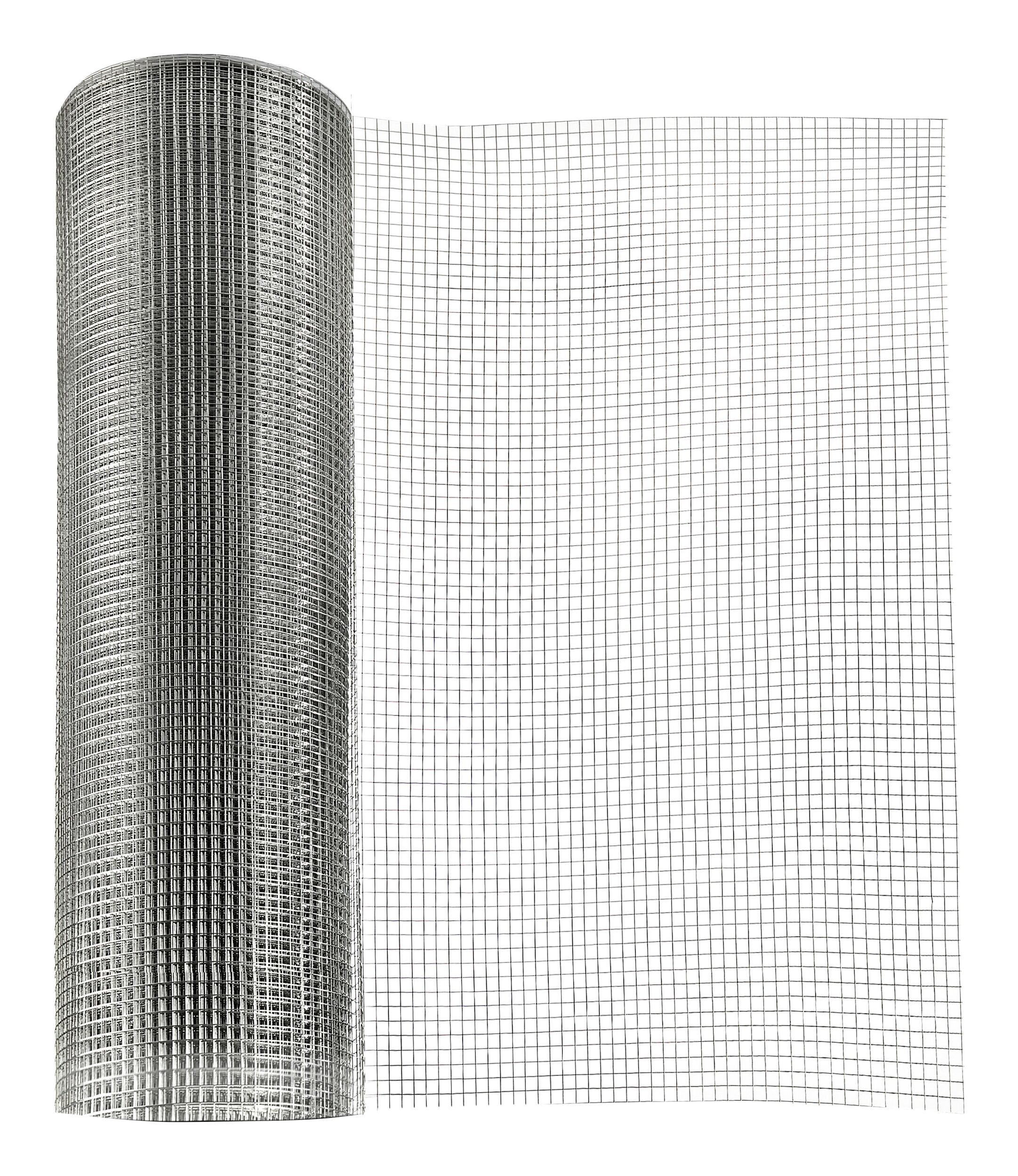 Hanseatischer Drahthandel Schweißgitter, Punktgeschweißte Gitter 25m A2 20 x 20 x 1 x 1000 mm