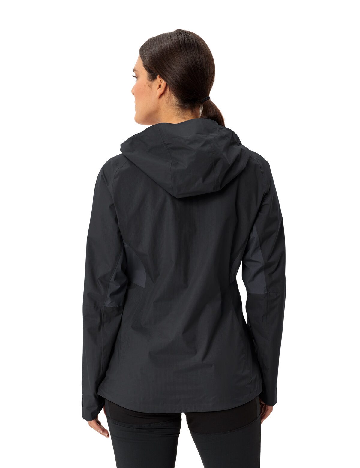 VAUDE Regenjacke WOMEN'S SIMONY 2,5L JACKET V mit Kapuze, wasserdicht, winddicht, atmungsaktiv, Regular Fit, Langarm