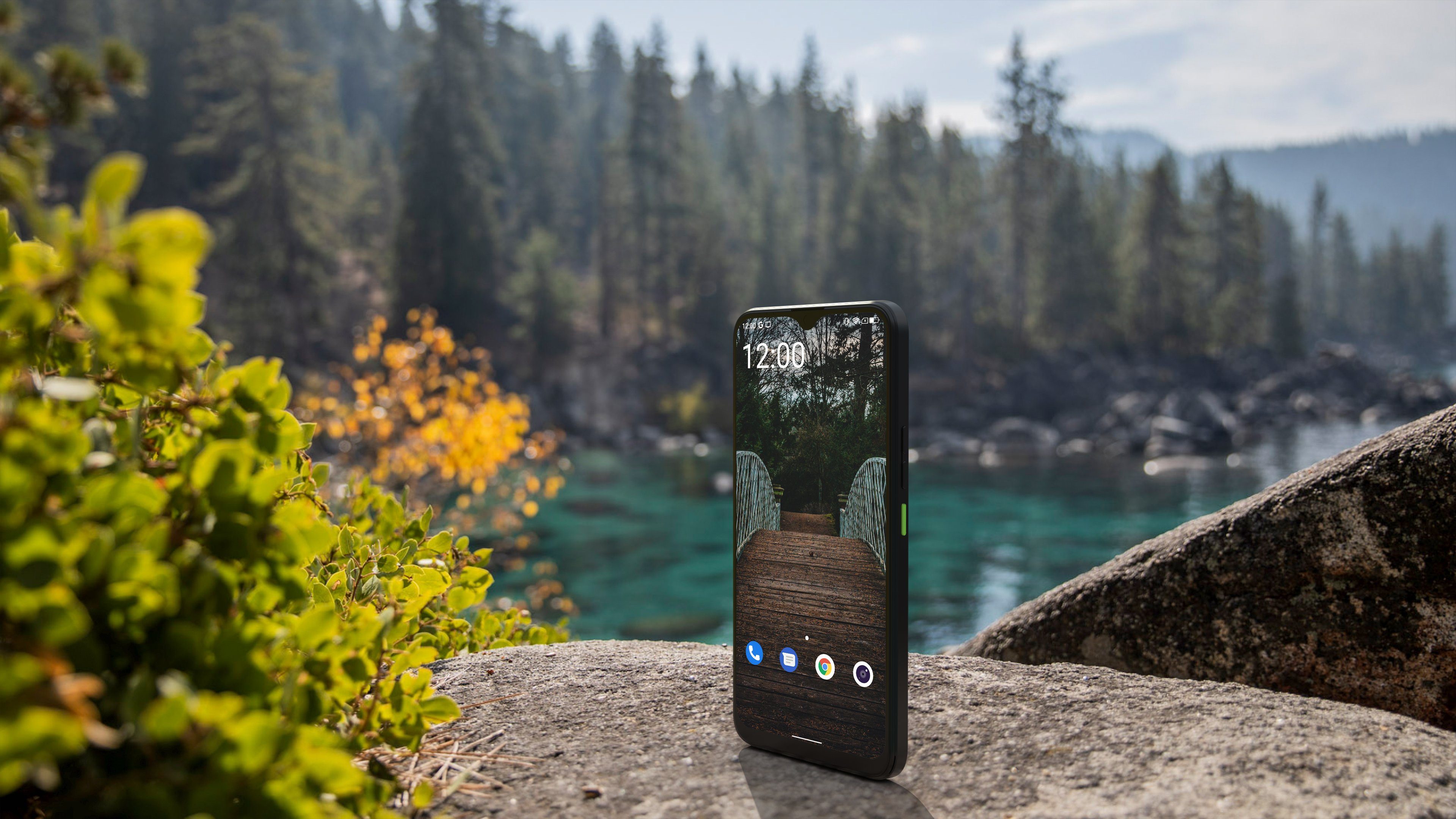 rephone REPHONE Powered by Gigaset 128 GB Schwarz Dual SIM Handy (6,3 Zoll, 64 MP Kamera)