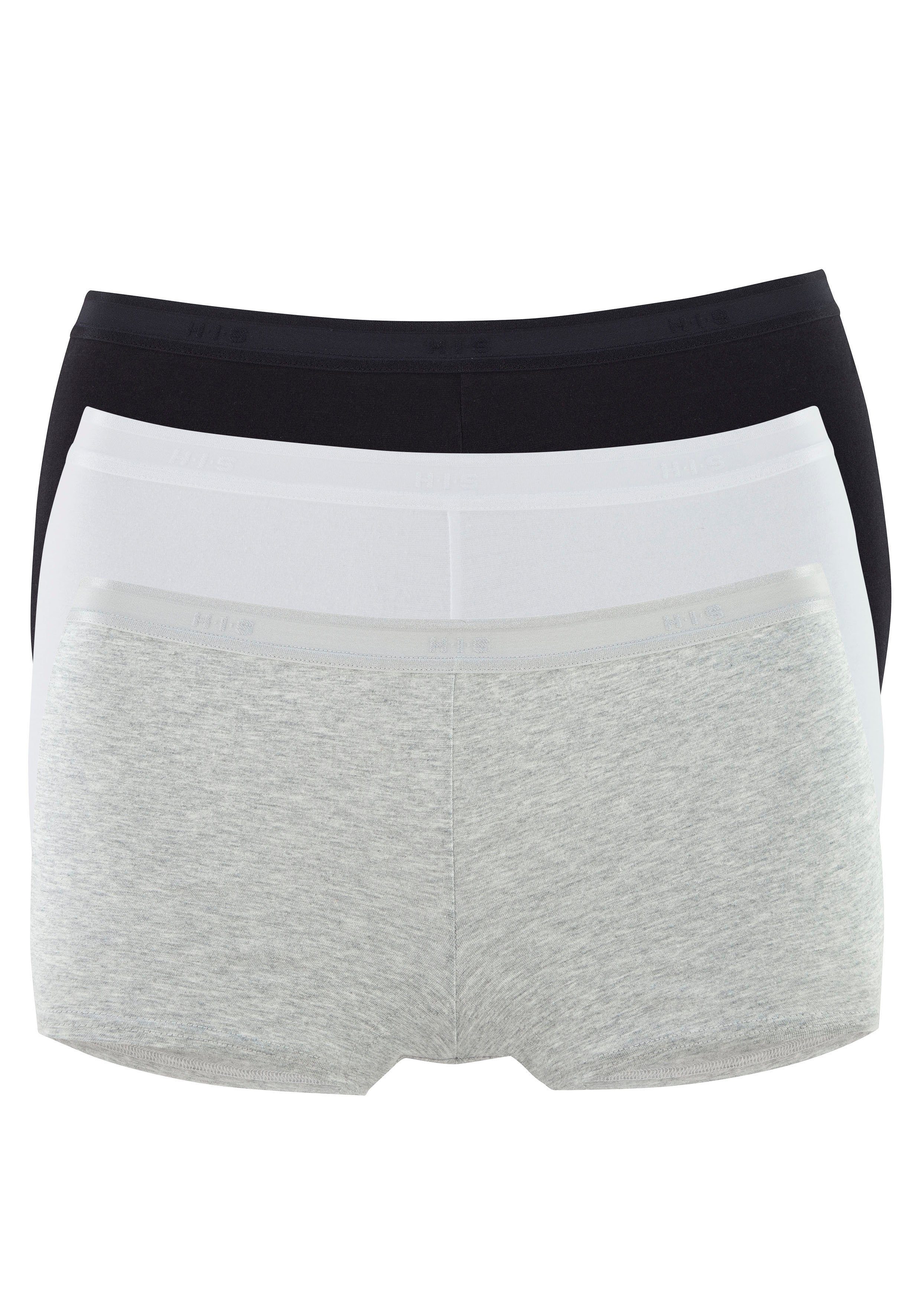H.I.S Boxershorts (3er-Pack) aus elastischer Baumwoll-Qualität günstig online kaufen