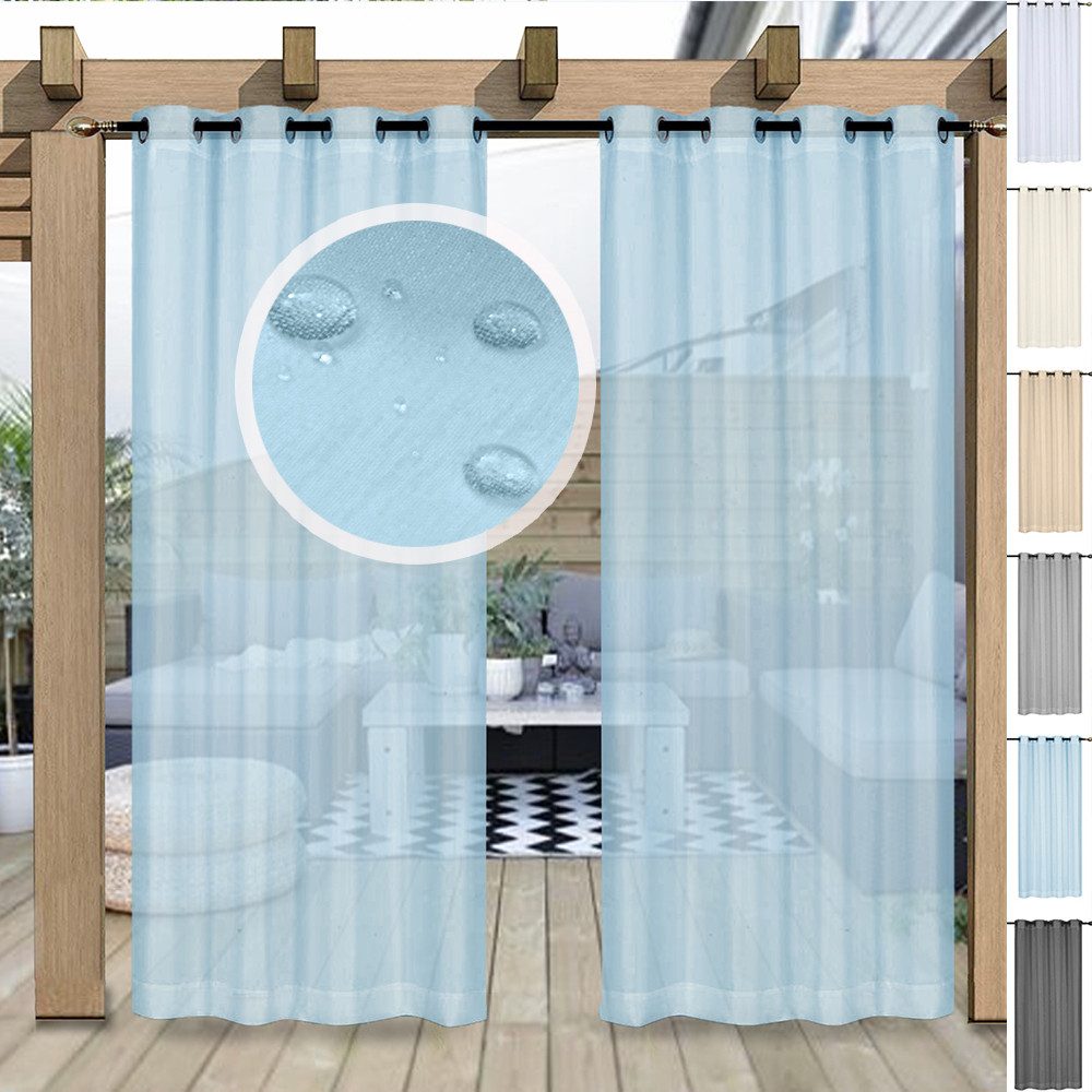 Jibenhome Gardine Wasserdicht Outdoor Vorhang mit günstig online kaufen