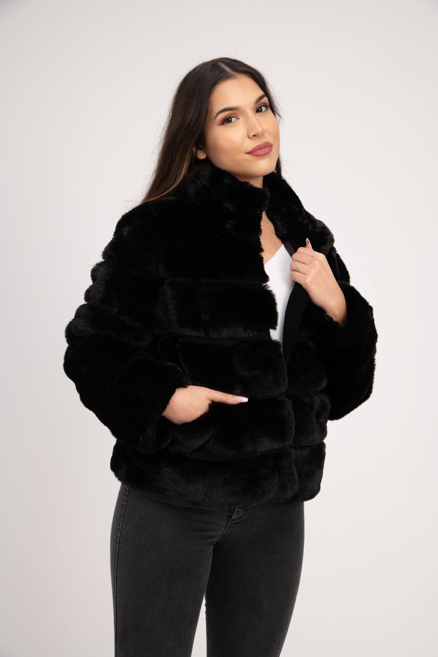 Passioni Fellimitatjacke Noelle - Basic Faux Fur Winterjacket günstig online kaufen