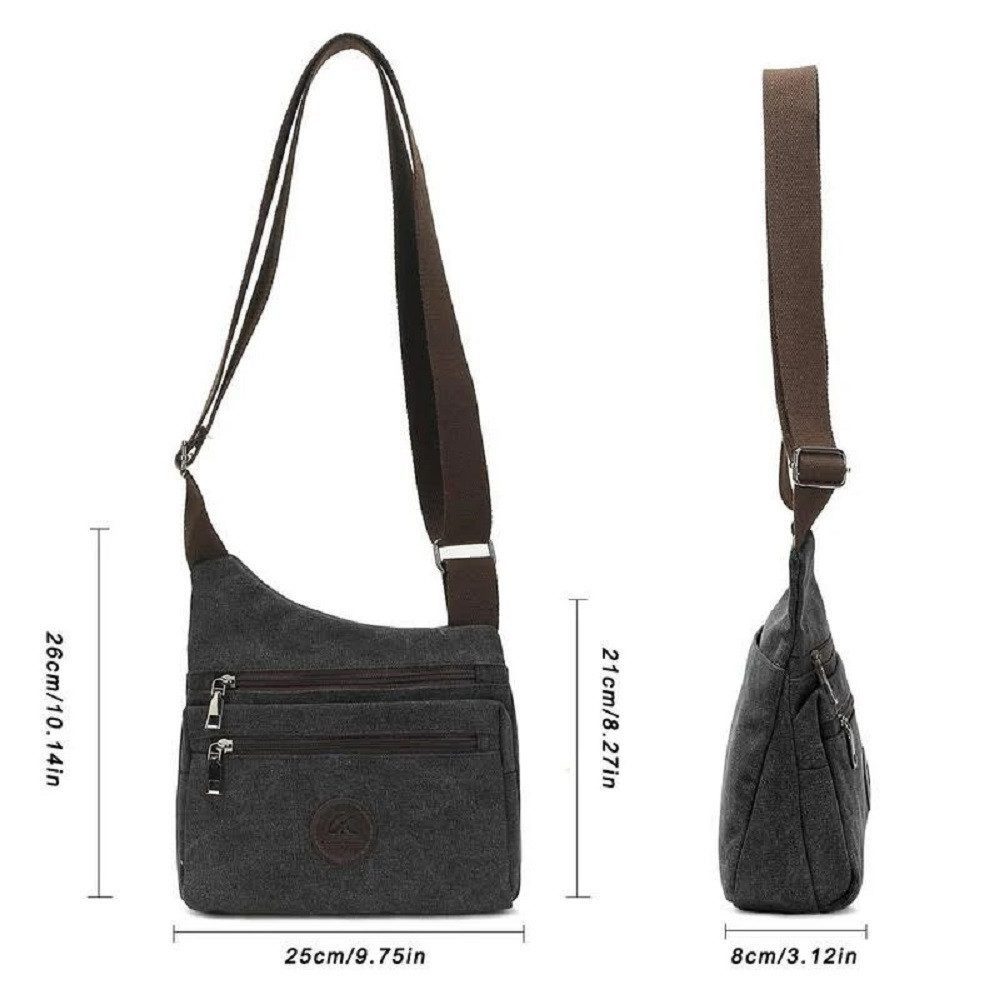 M-Diamant Umhängetasche Shultertasche Brusttasche Reisetasche Ausflugtasche Crossbody, Multifunktionales Design