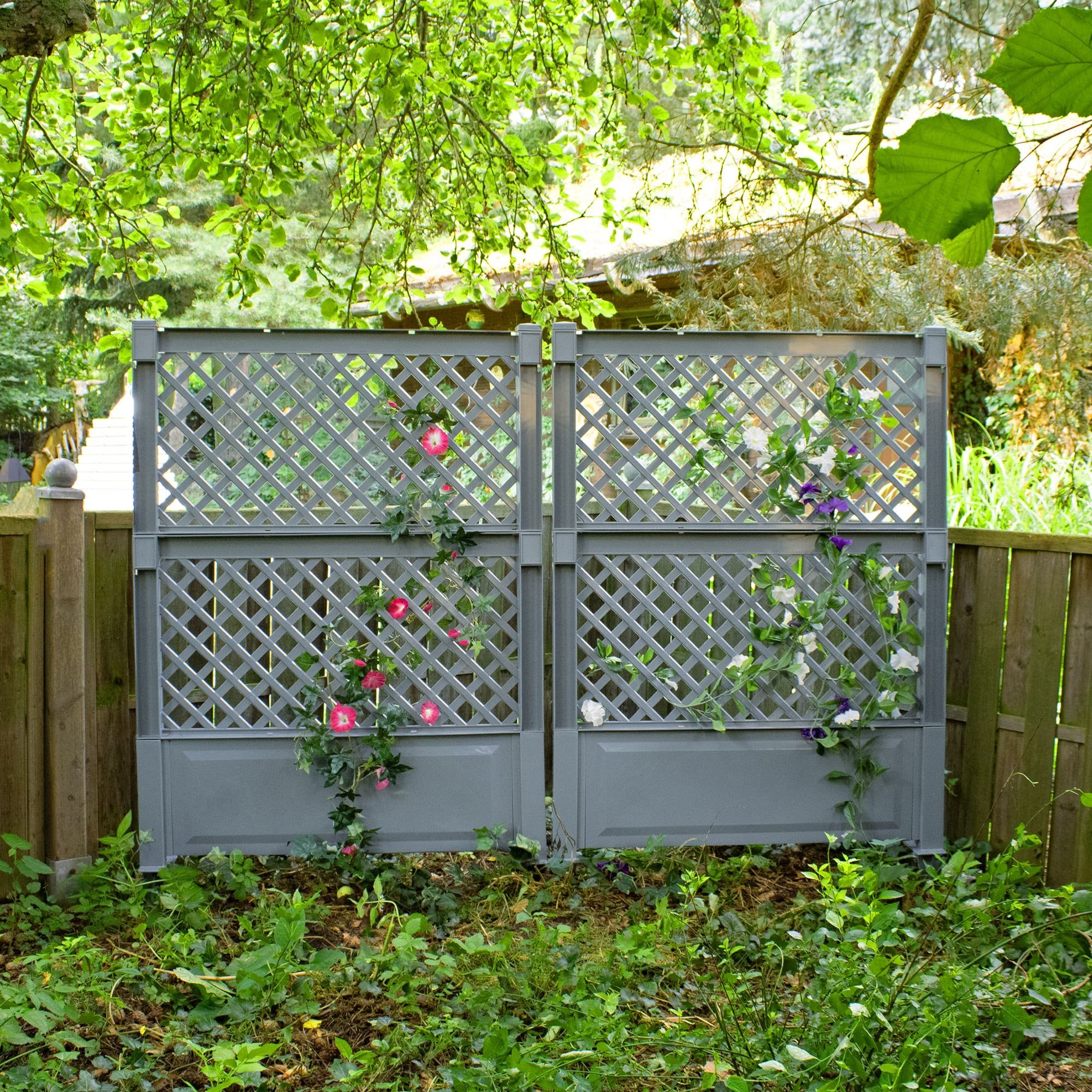 Spalier Spalier mit Erdspießen NYVIGreen 140x100 cm 2er Set Rankgitter