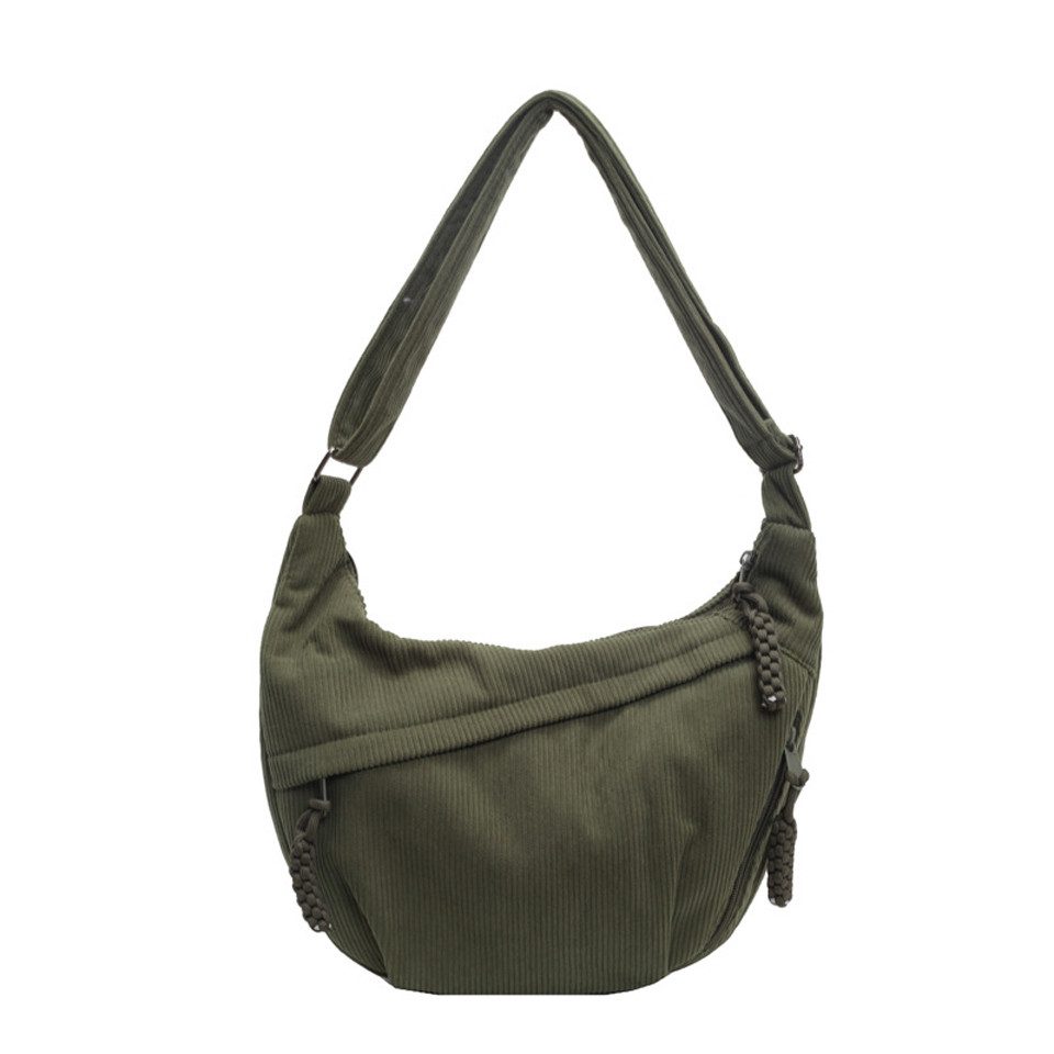 Umhängetasche Schultertasche Damen Kordsamt-Schultertasch