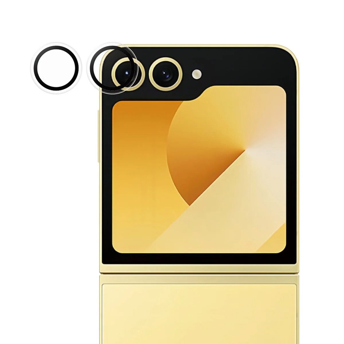 PanzerGlass Displayschutzglas PanzerGlass Kameraprotektor Hoops Optic Rings für das Samsung Galaxy Z, 1 Stück