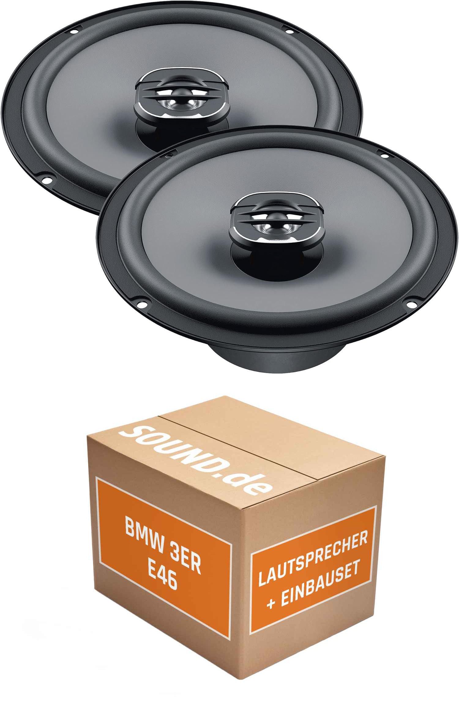JUST SOUND best choice for caraudio Lautsprecher 16cm, Heckablage Hertz Hertz X 165 für BMW 3er E46 Coupe Auto-Lautsprecher (55 W)