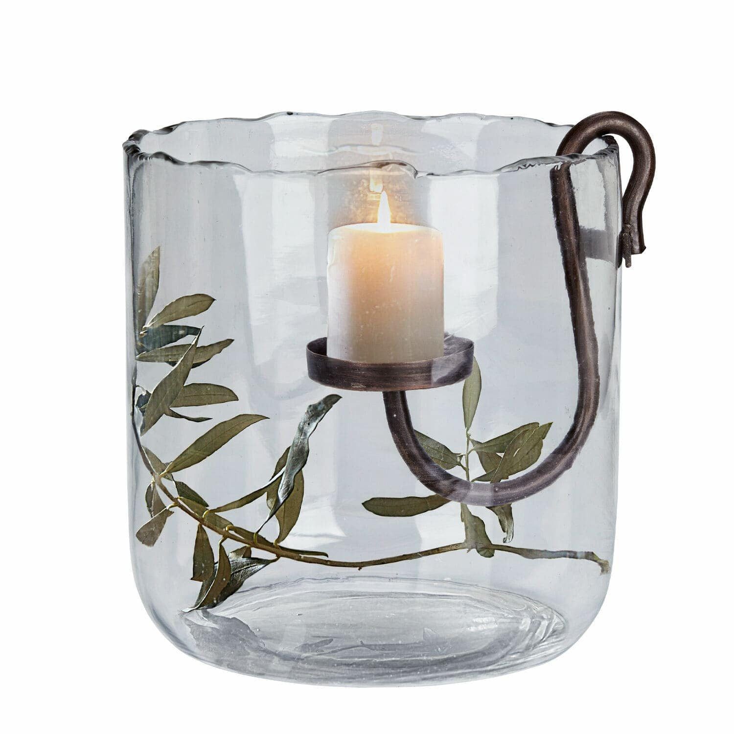 Mirabeau Windlicht Windlicht Vermand klar/antikbraun (kein Set, kein Set)