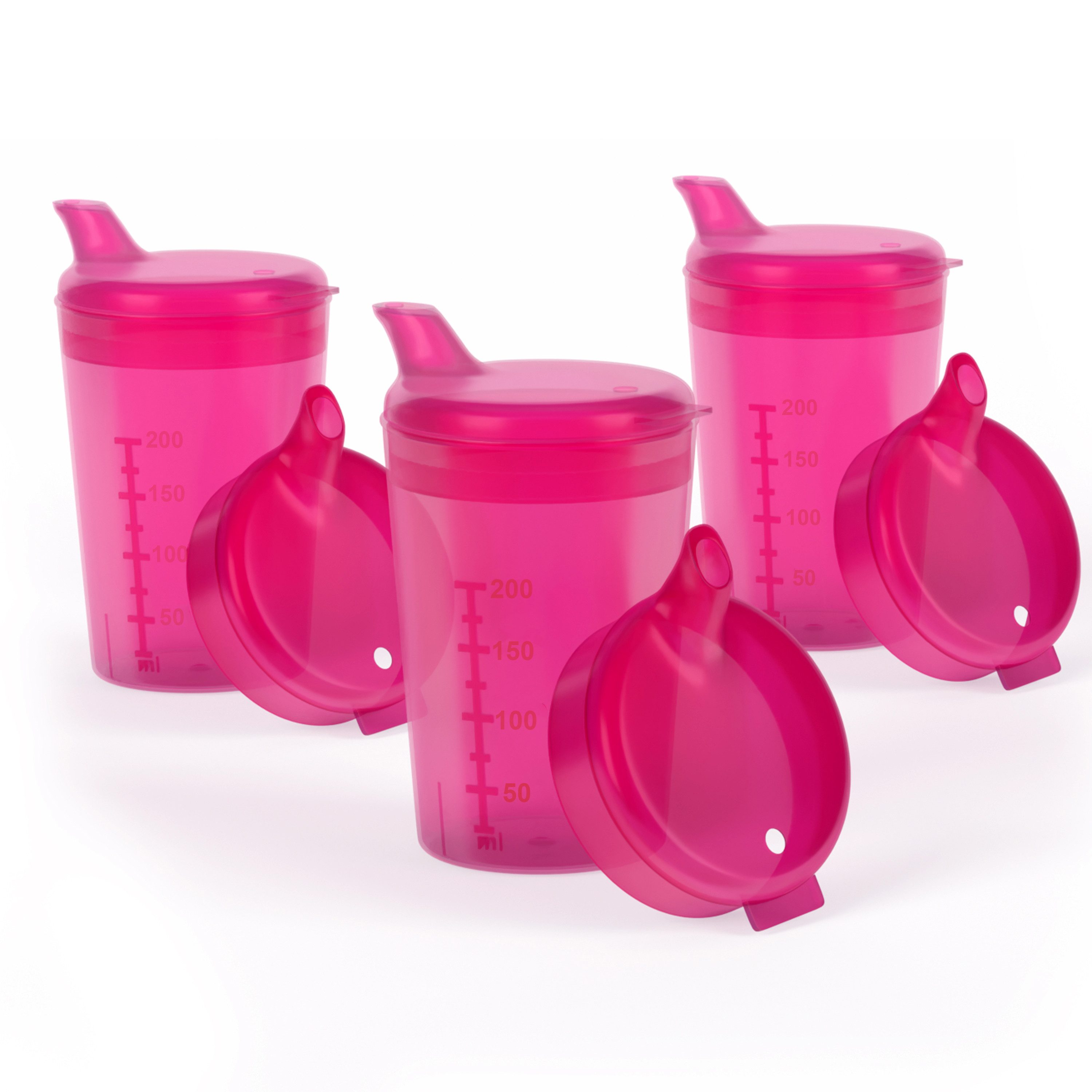 Horn Medical Schnabelbecher 3er Pack Horn Medical Schnabelbecher /Trinkhilfe -Farbe wählbar-, 3-tlg., lebensmittelechtes Polypropylen (PP), bunte & leicht erkenn-/greifbare Optik/Haptik, spülmaschinenfest