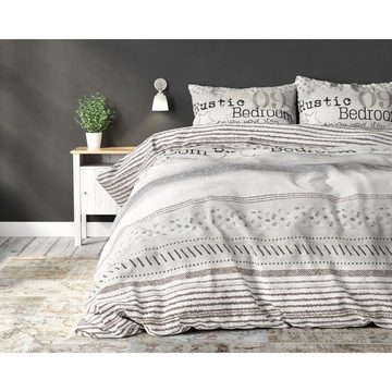 Bettwäsche SLEEPTIME LUNA SAND - Bettbezug +Kissenbezüge, Sitheim-Europe, Baumwolle, 3 teilig, Weich, geschmeidig und wärmeregulierend