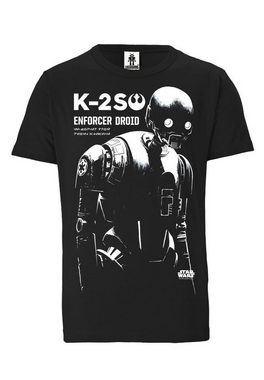 LOGOSHIRT T-Shirt Star Wars - K-2SO mit tollem Star Wars-Frontdruck