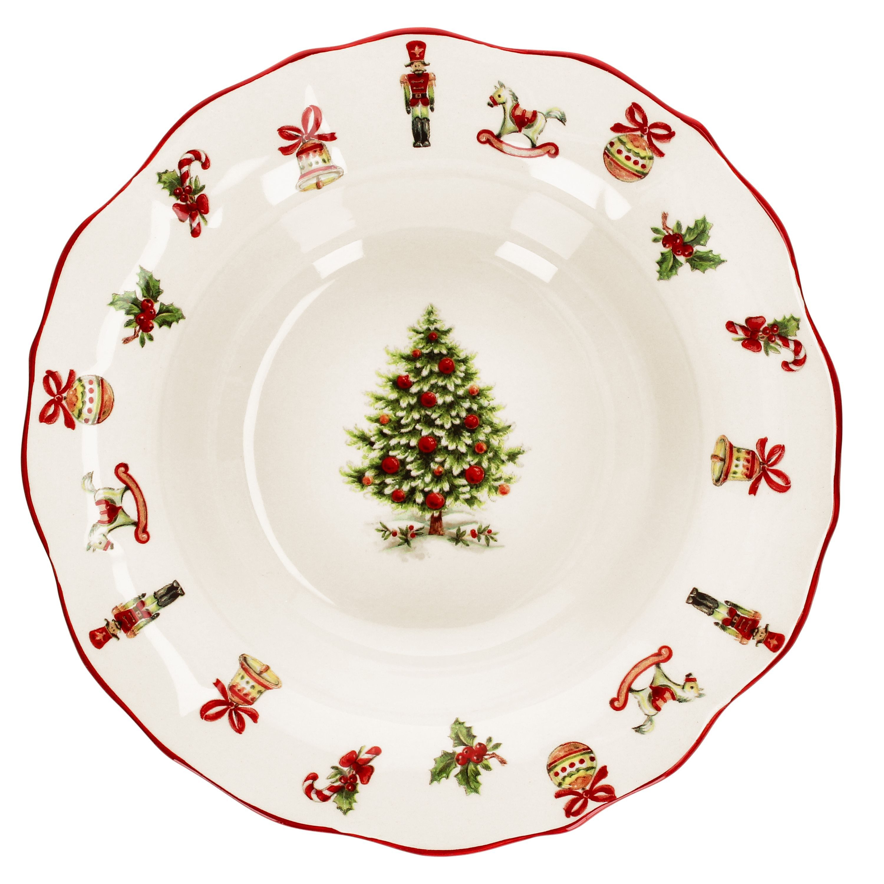 Suppenteller Maestro Natale Suppenteller 350ml tiefe Teller Pasta Weihnachten
