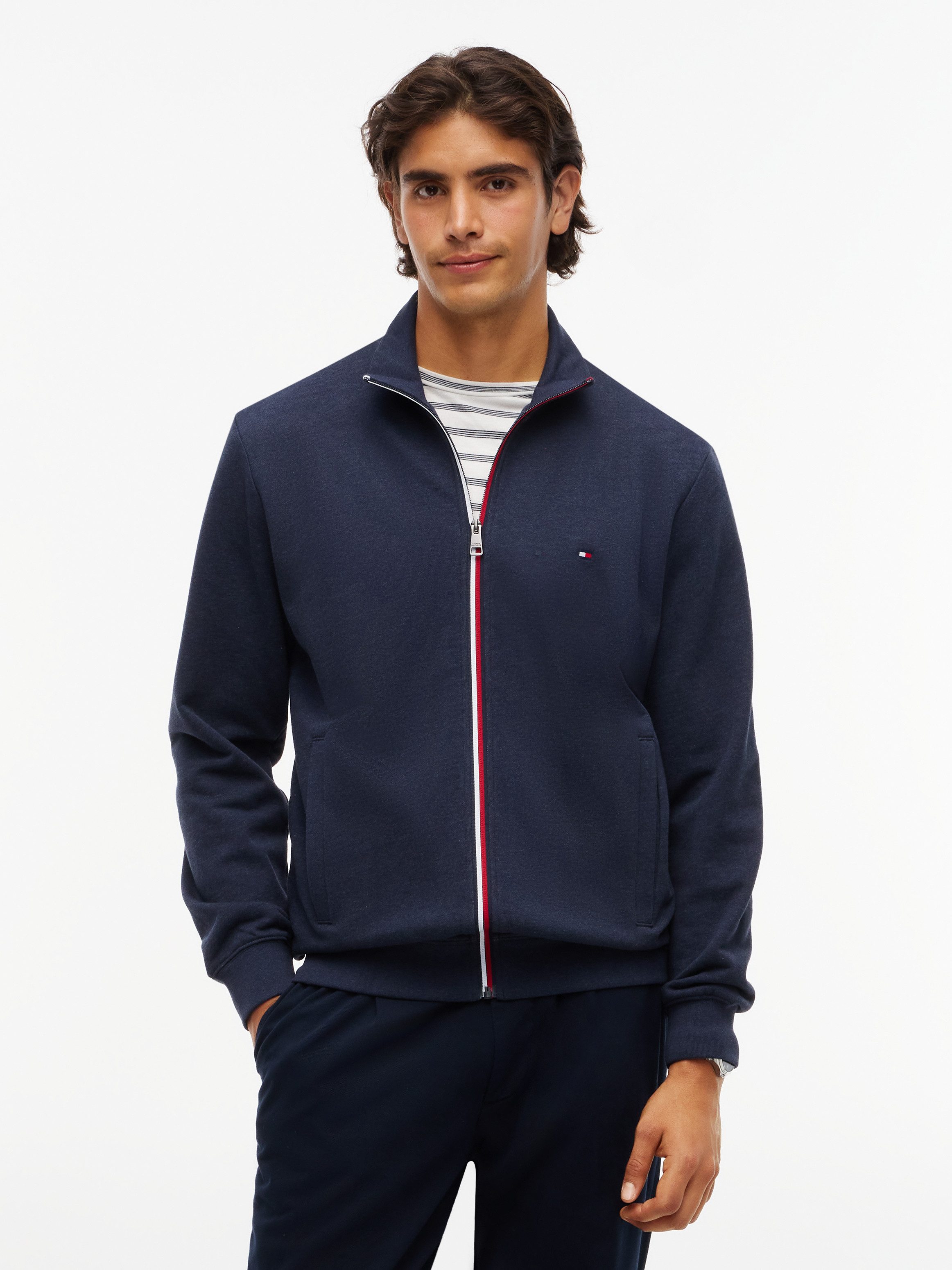 Tommy Hilfiger Kapuzensweatjacke RWB TIPPING TRACK