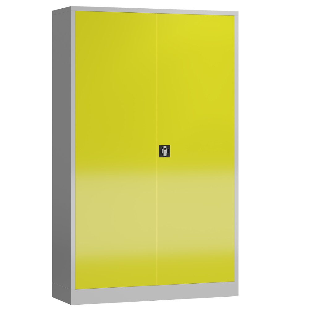 Steelboxx Mehrzweckschrank Metallschrank abschließbar Flügeltürenschrank, 1945 x 1200 x 600 mm (1-St) Mehrzweckschrank abschließbar