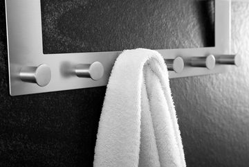 Ambrosya Türgarderobe Badetuchhalter Handtuchhaken Handtuchhalter Handtuchstange Tür, Badezimmer, Türen, (Packung), Montage ohne Bohren