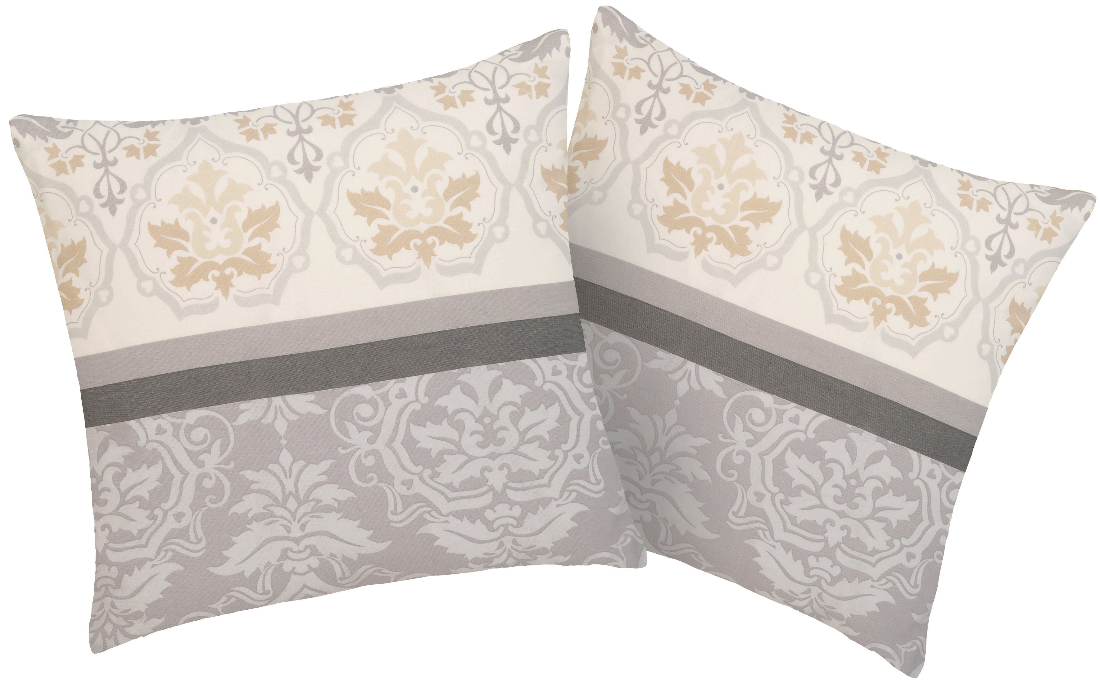 Home affaire Подушкиbezüge Cremona, (2 Stück), floraler Подушкиbezug, geeignet für Kinder, OEKO-TEX® zertifiziert