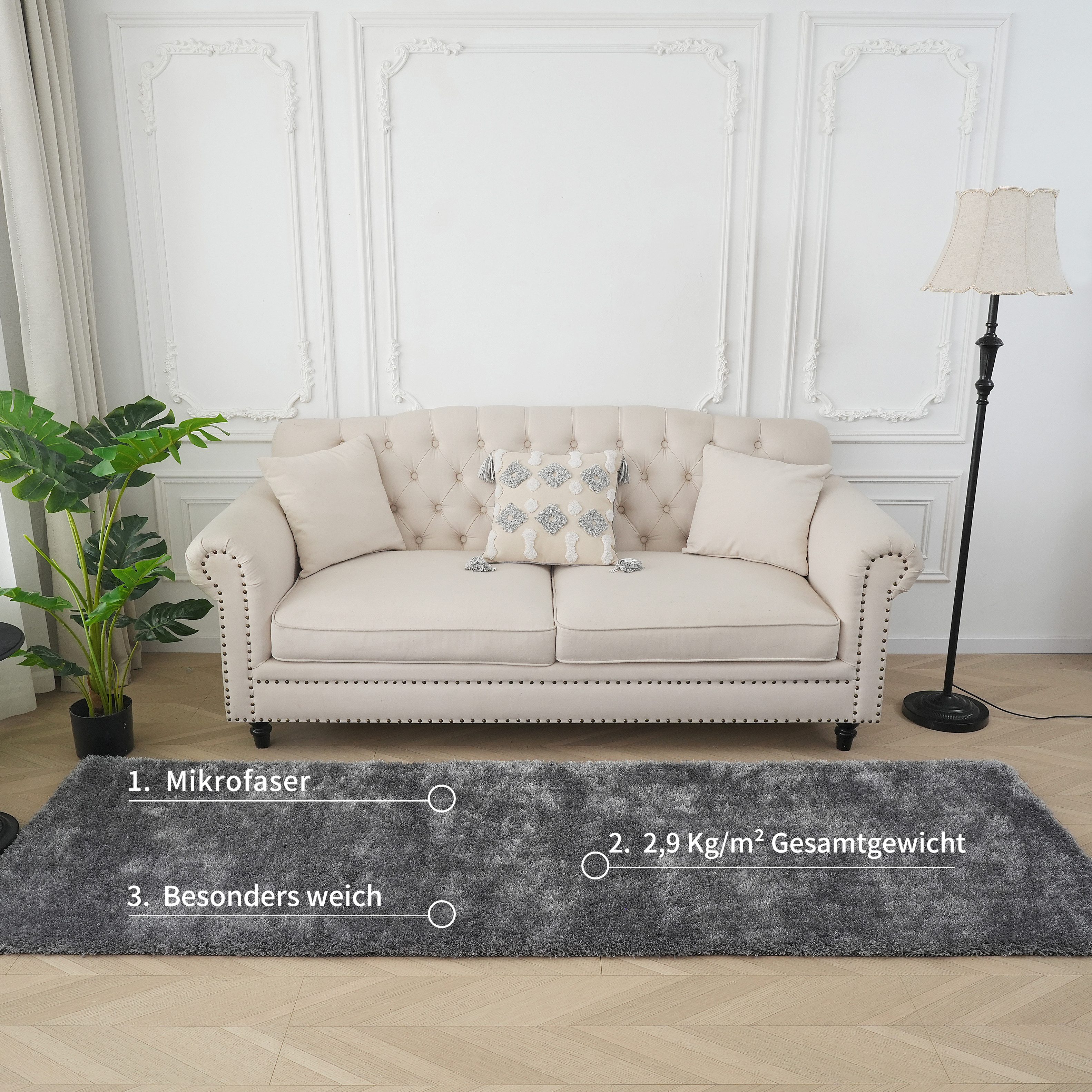 Bruno Banani Hochflor-Läufer Dana Teppich, Kundenliebling, günstig online kaufen