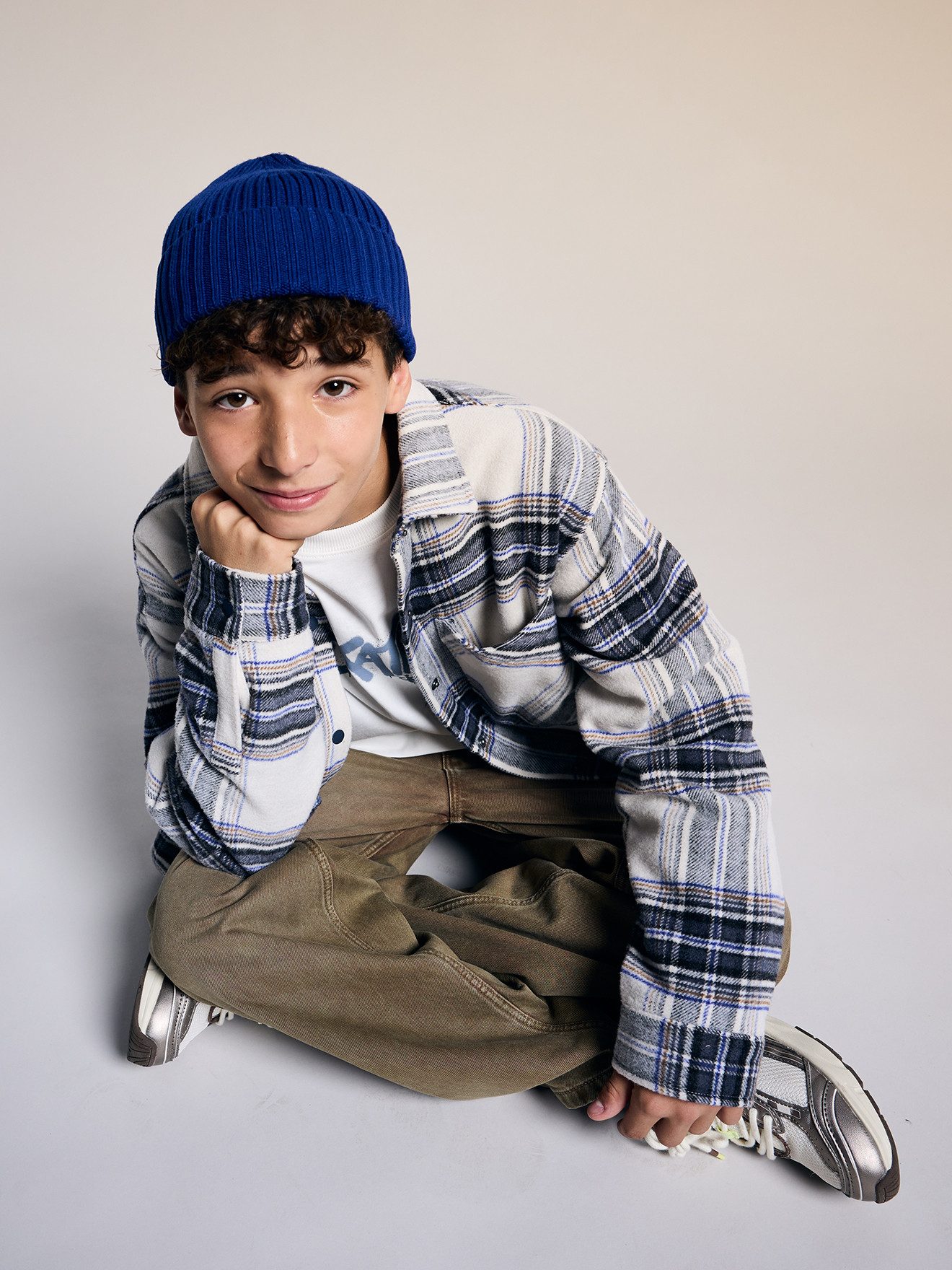 jonen Langarmhemd Flanellhemd Jungen mit Teddyfleece-Futter – Bild 5 von 5