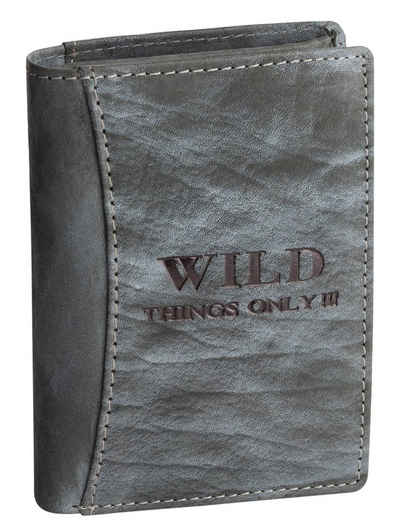 Wild Things Only !!! Geldbörse Wild Things Only !!! echt Leder Portemonnaie Geldbörse Herren Hochform