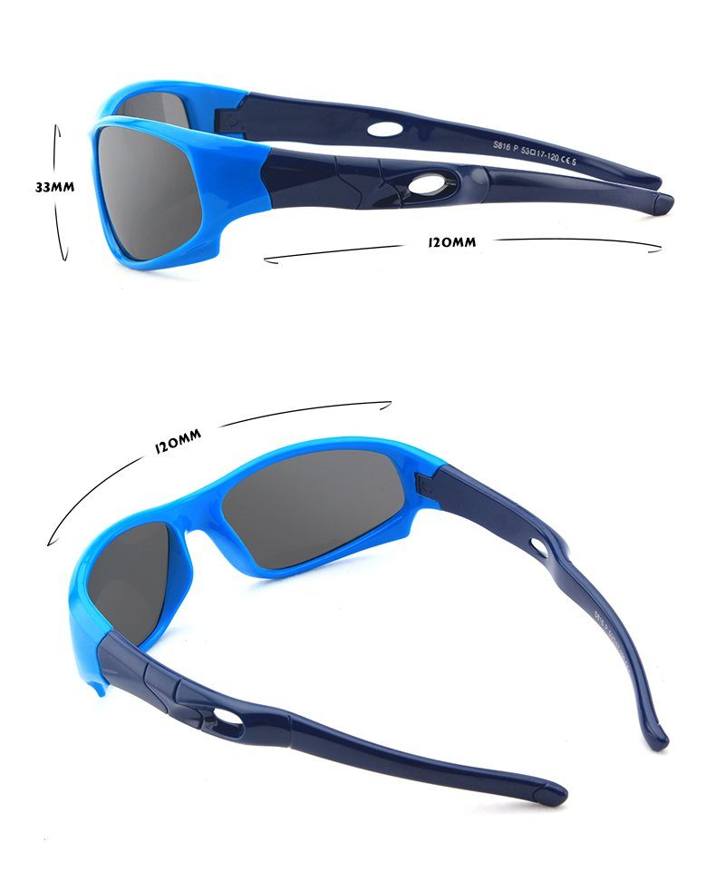 polarisierten Schutz UV Linsen blau Kinder PACIEA Jahre Polarisierter PACIEA 3-12 Sonnenbrille Sonnenbrille