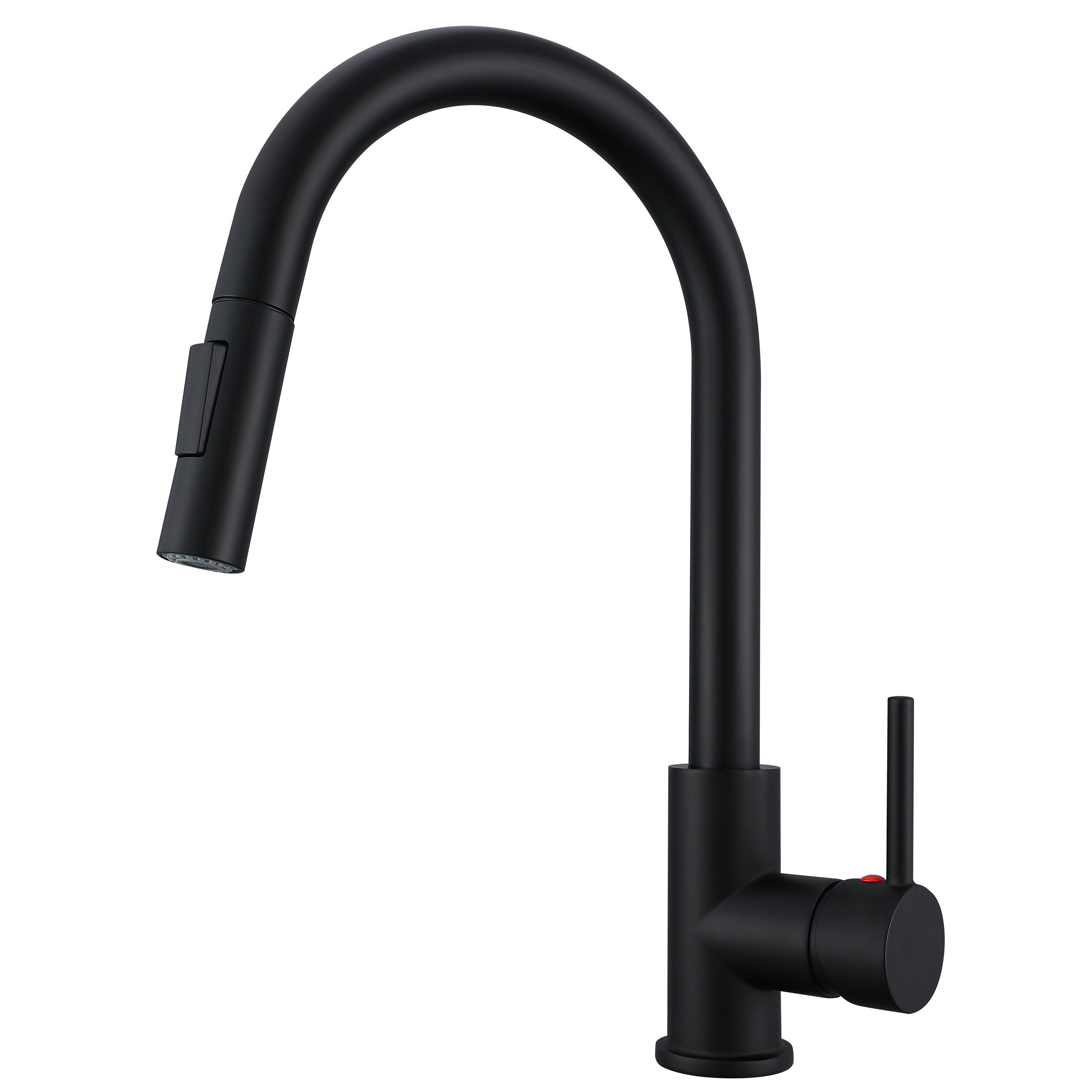 AICA Küchenarmatur Wasserhahn Küche mit ausziehbarer Brause, 360° drehbar, Hochdruck Aus Zinklegierung mit Messingeinsatz, 2 Sprühfunktionen, Einhand