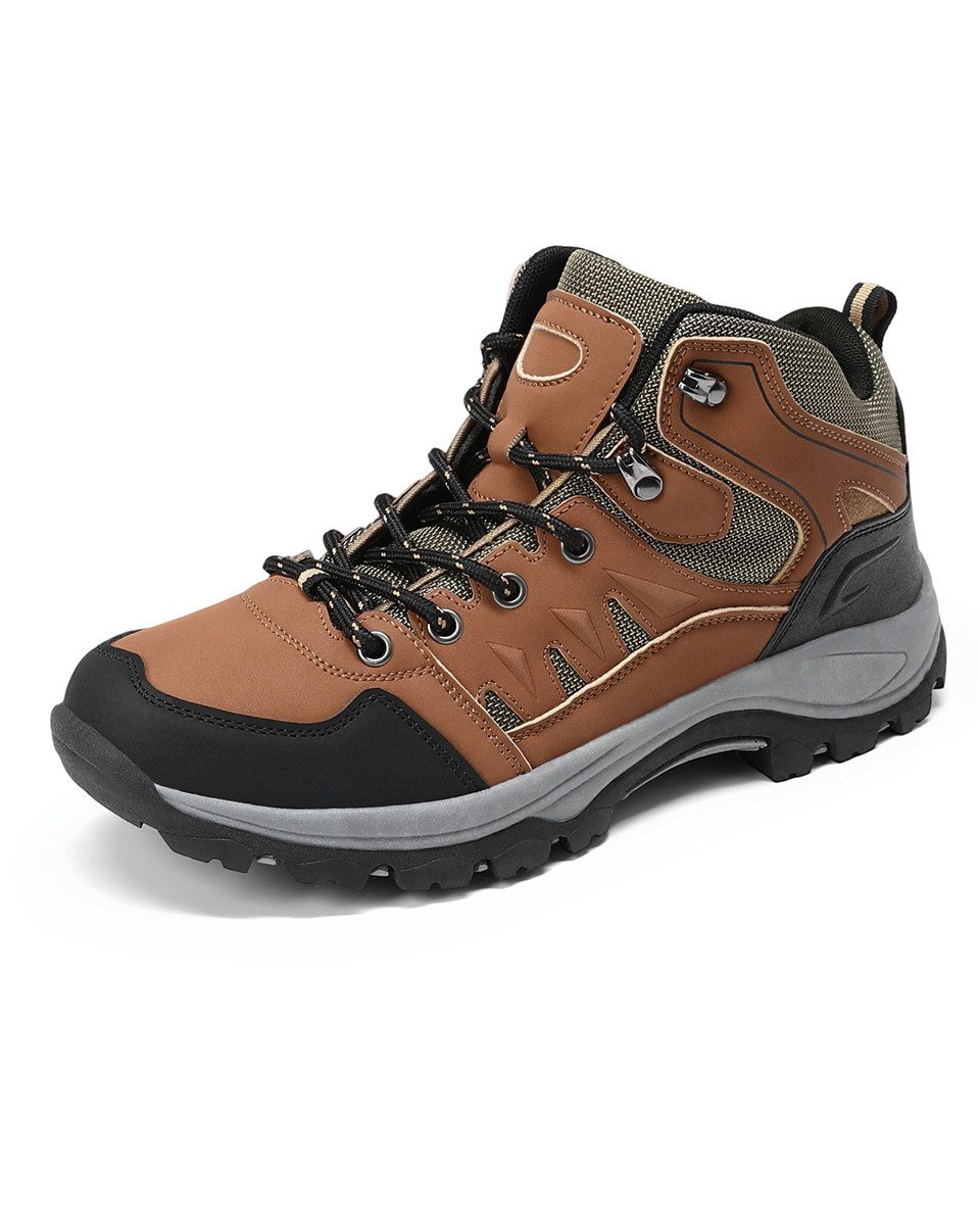 YOUTHUP Herren High-Top Trekking Wanderschuh bequem & atmungsakitv