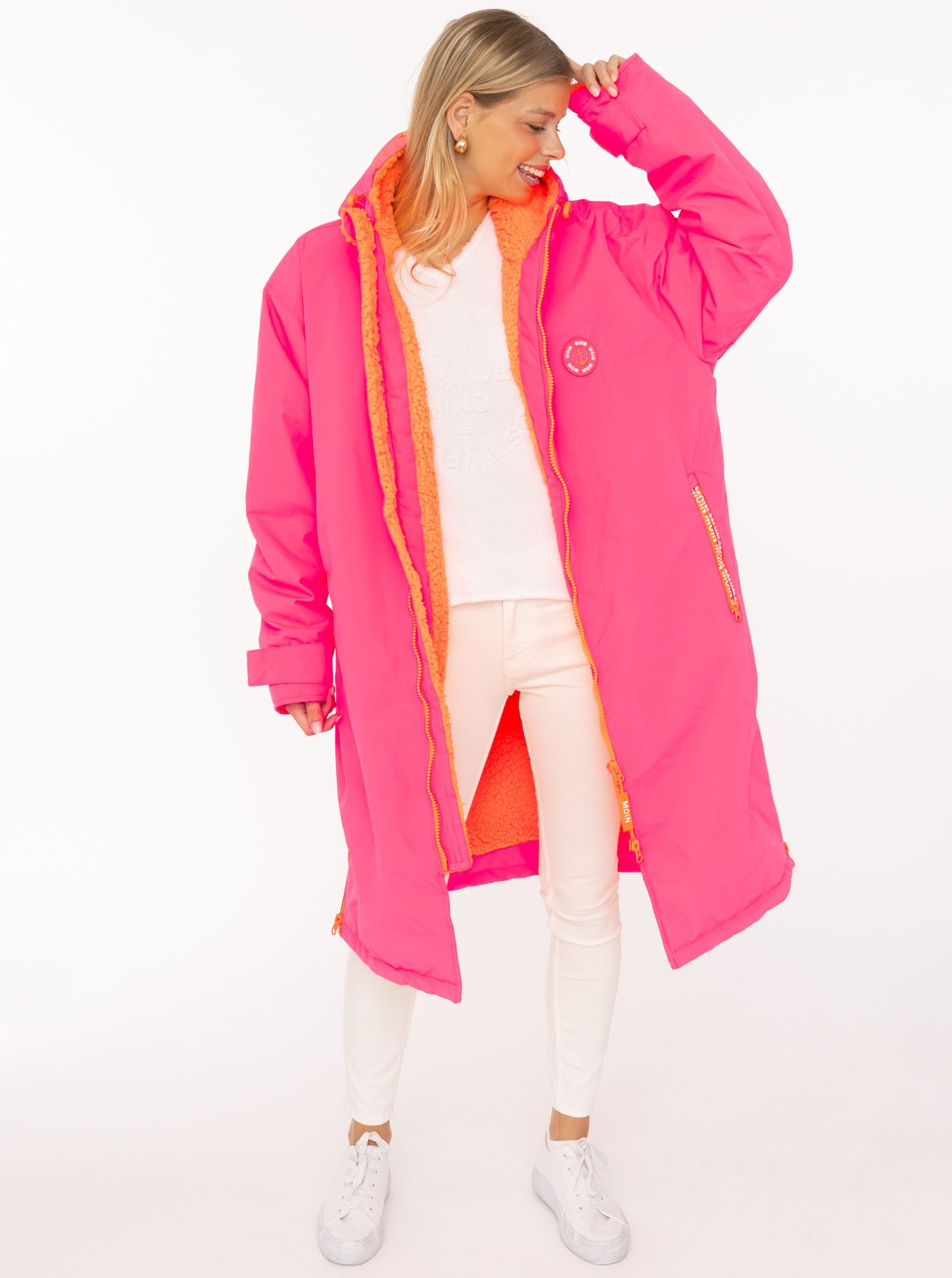 Zwillingsherz Windbreaker Oversize "Windjacke" Seitentaschen, Kapuze, Weich günstig online kaufen